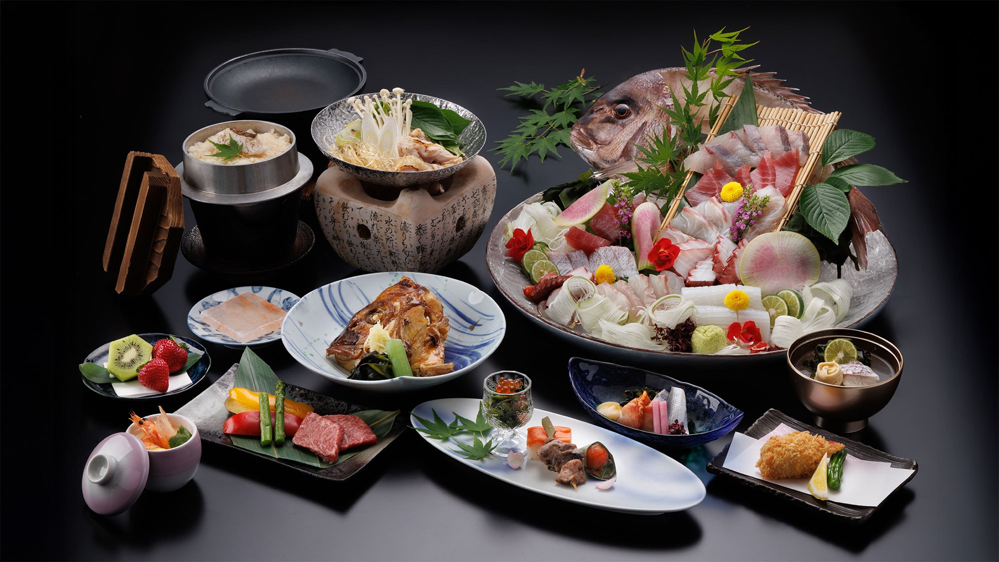 Awa beef, Awaodori chicken, and Naruto sea bream! Let's eat it all in this whirlpool kaiseki meal!