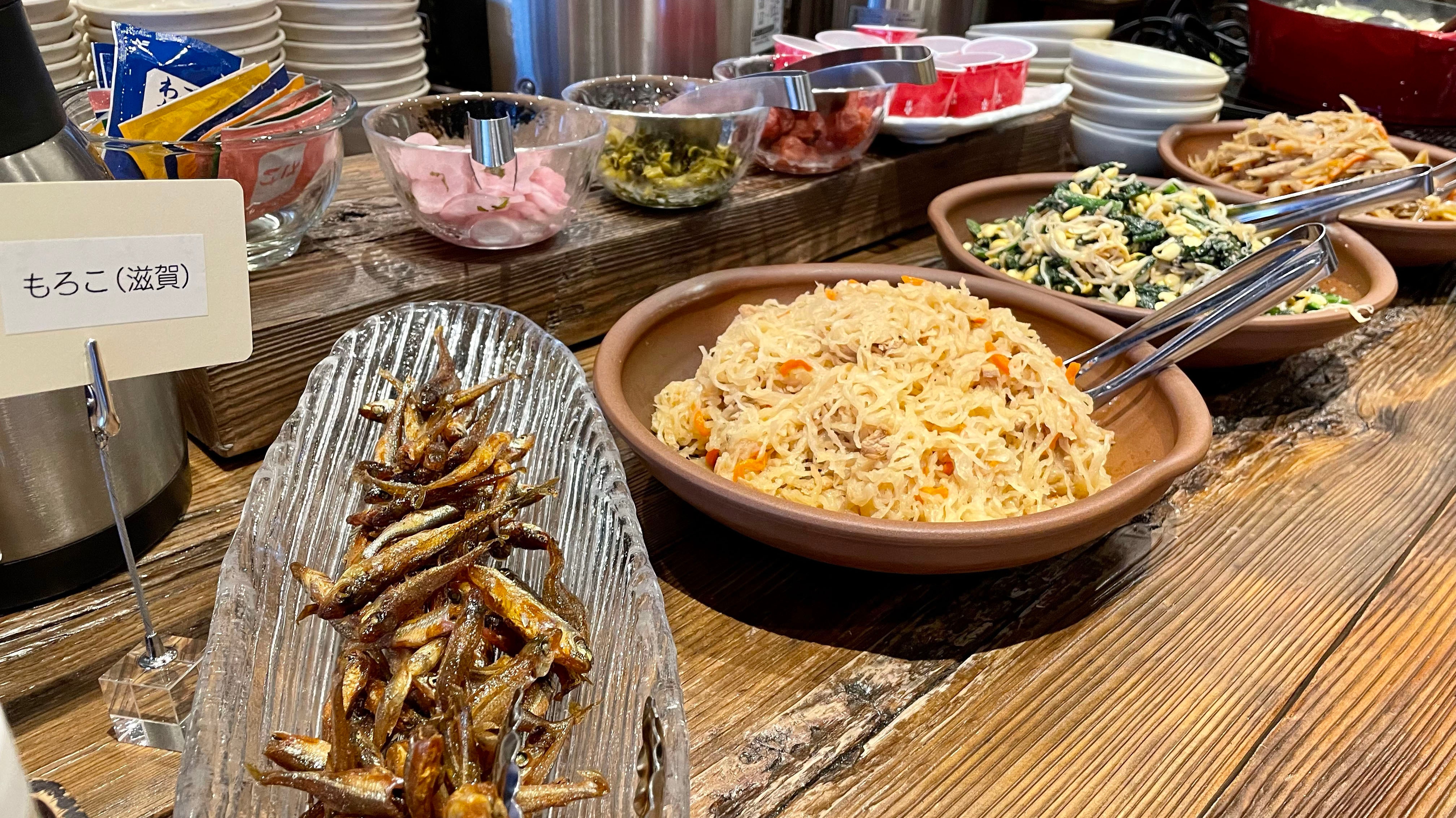 Shunsai Tsutai Breakfast Buffet Example (Obanzai)