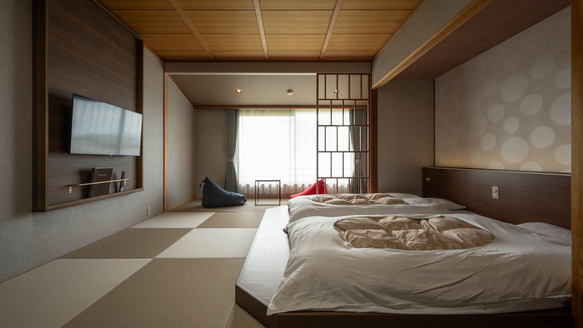 Example of guest room | Taihei Japanese modern twin room, non-smoking