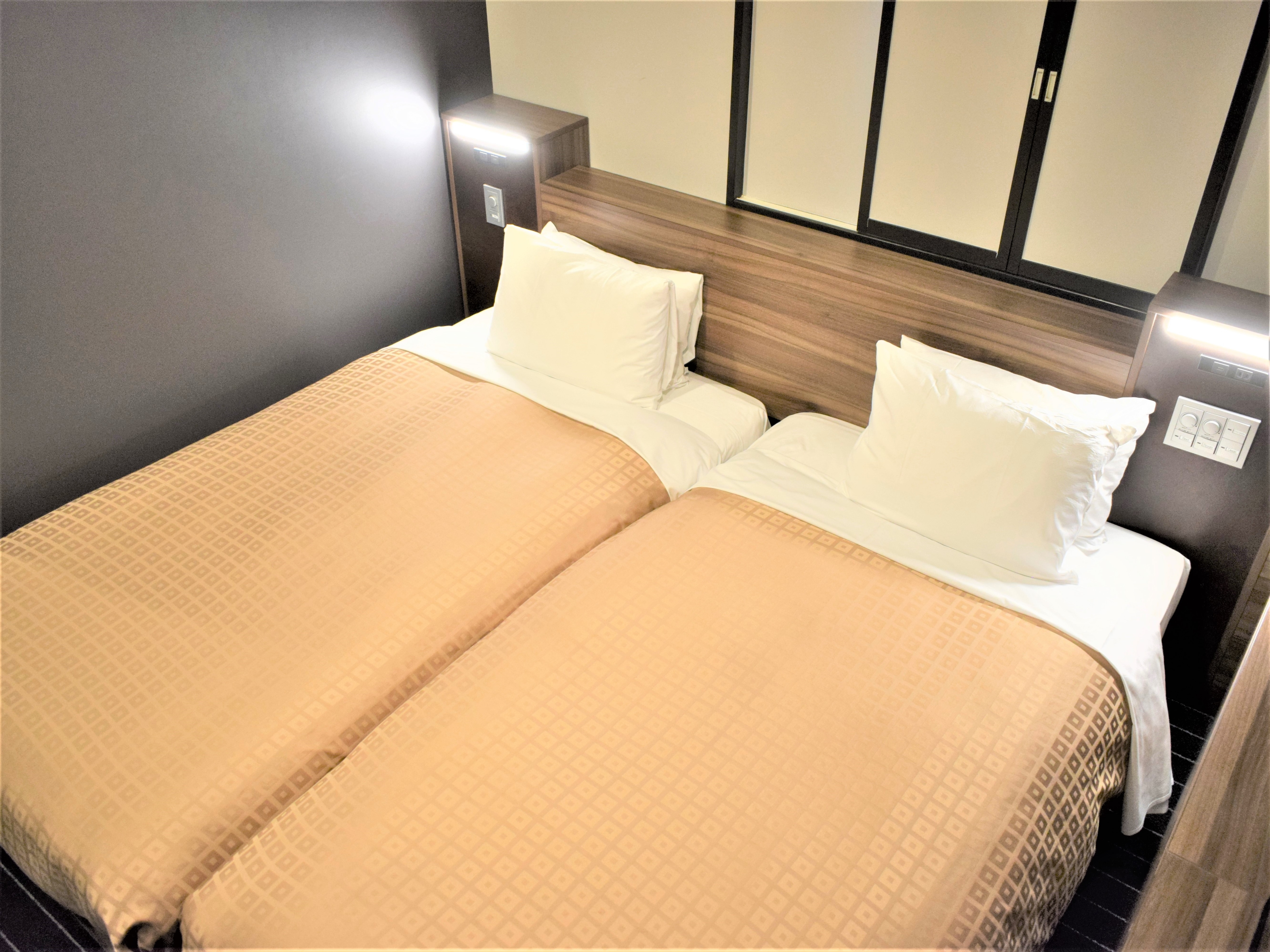 [Guest room] Twin room ③ Area 17.4㎡ Bed width 100cm & times; 2 units