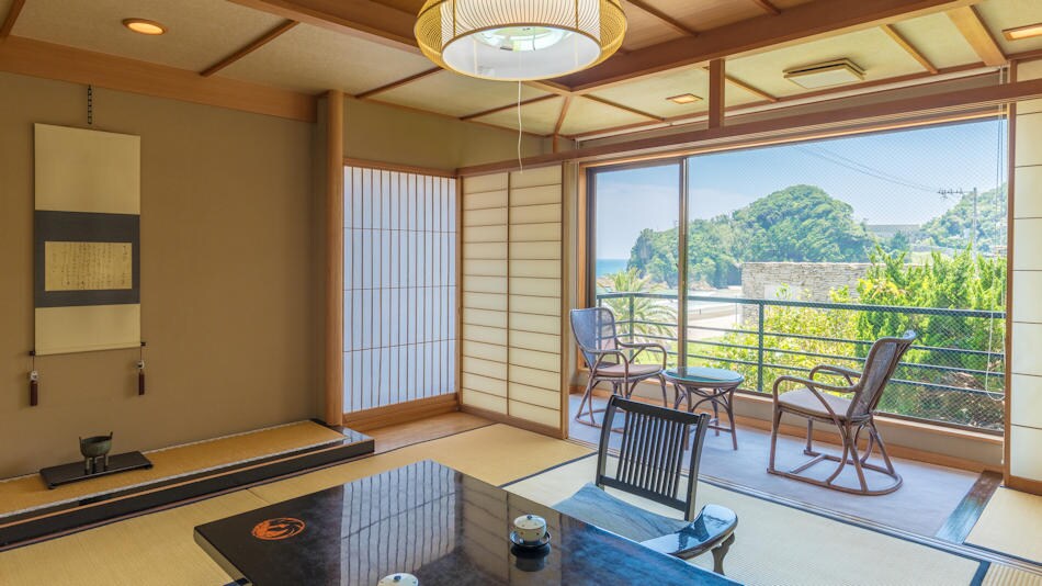 Only one of the rooms at Toutei is a room with a view of the sea and is a room for two people.