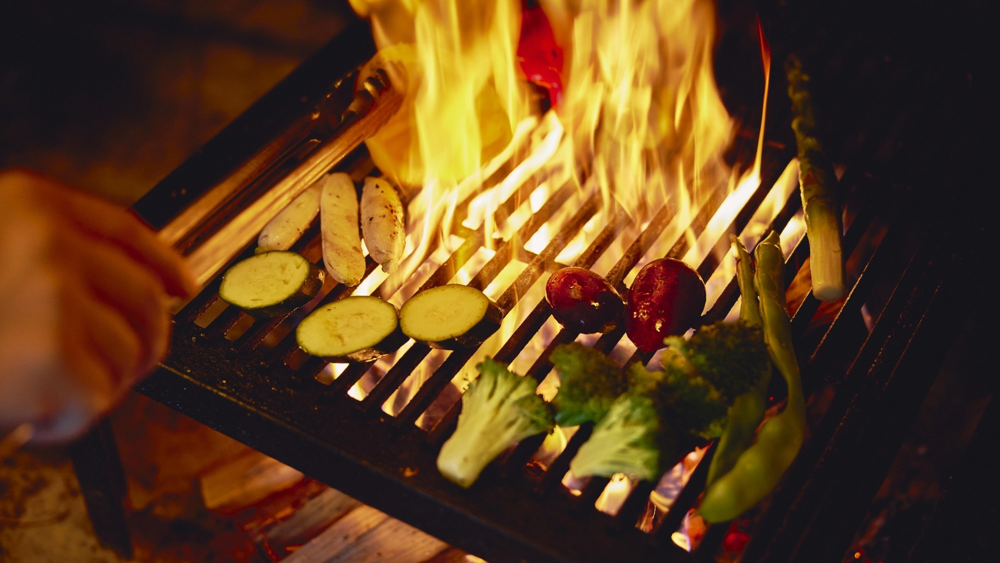 wood fire grill