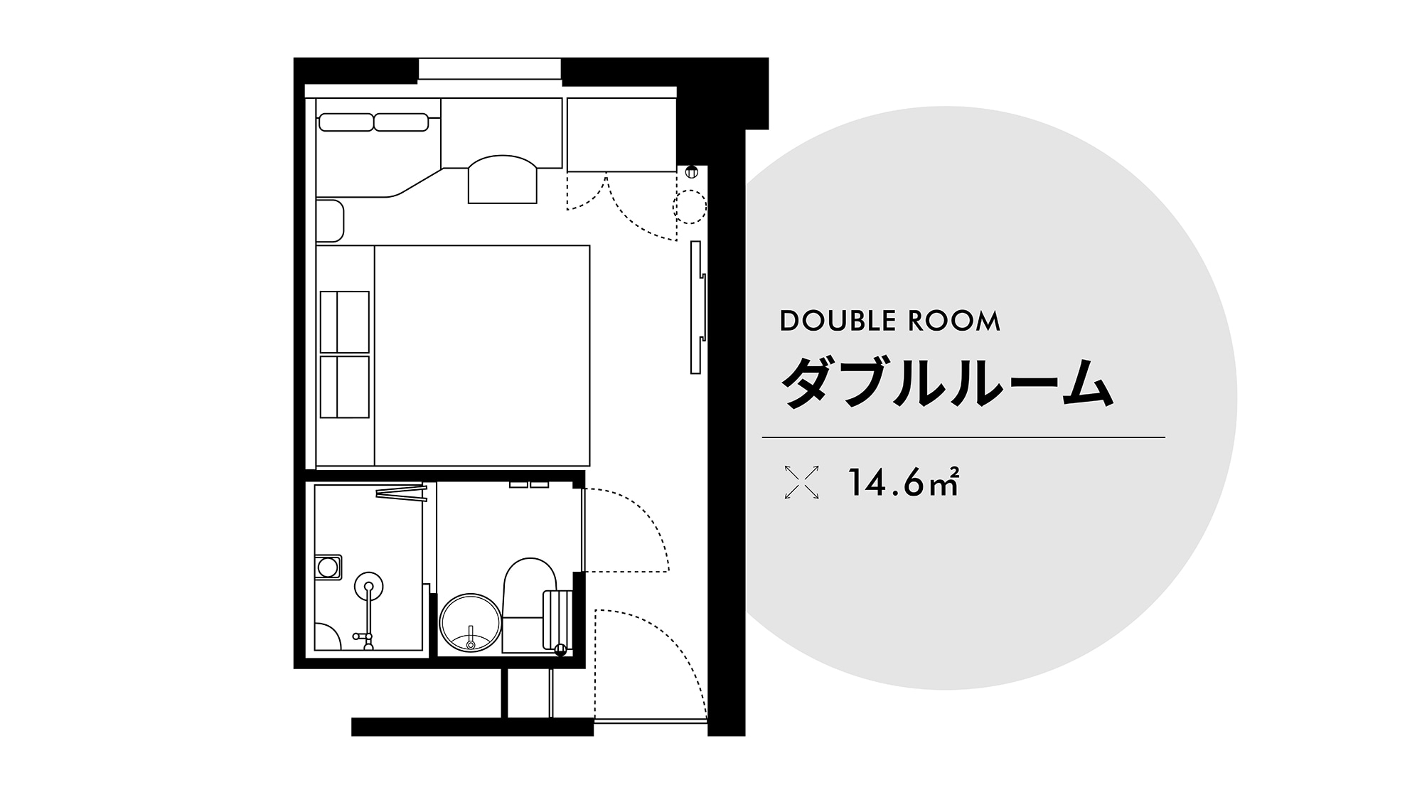 Double room 14.6㎡