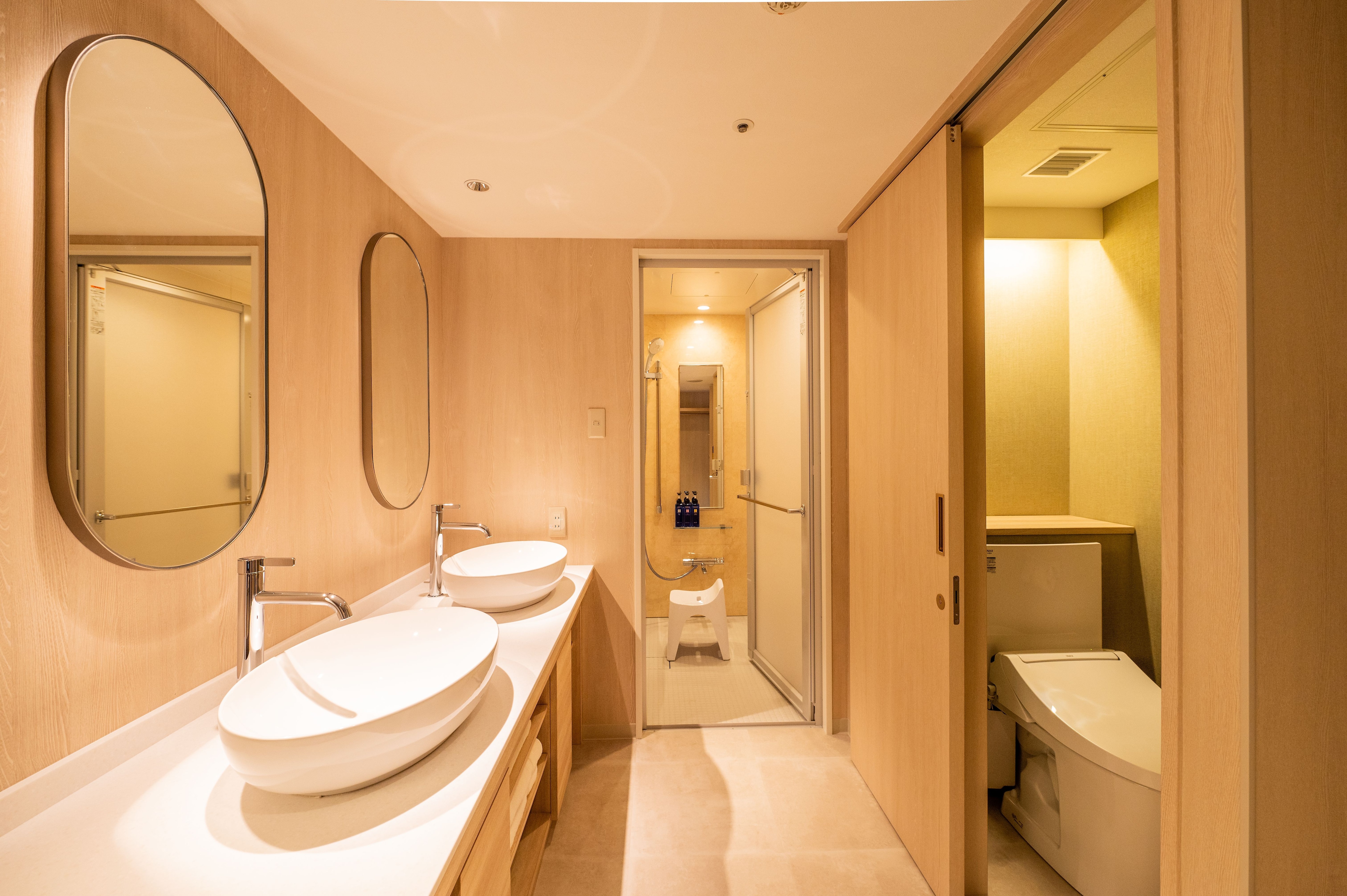 [Main building] Deluxe twin room with separate bath and toilet
