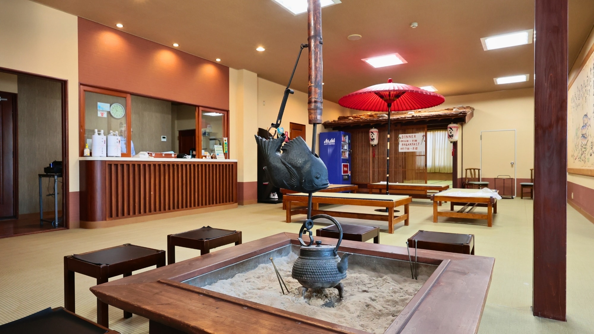 ・A relaxing space around the hearth