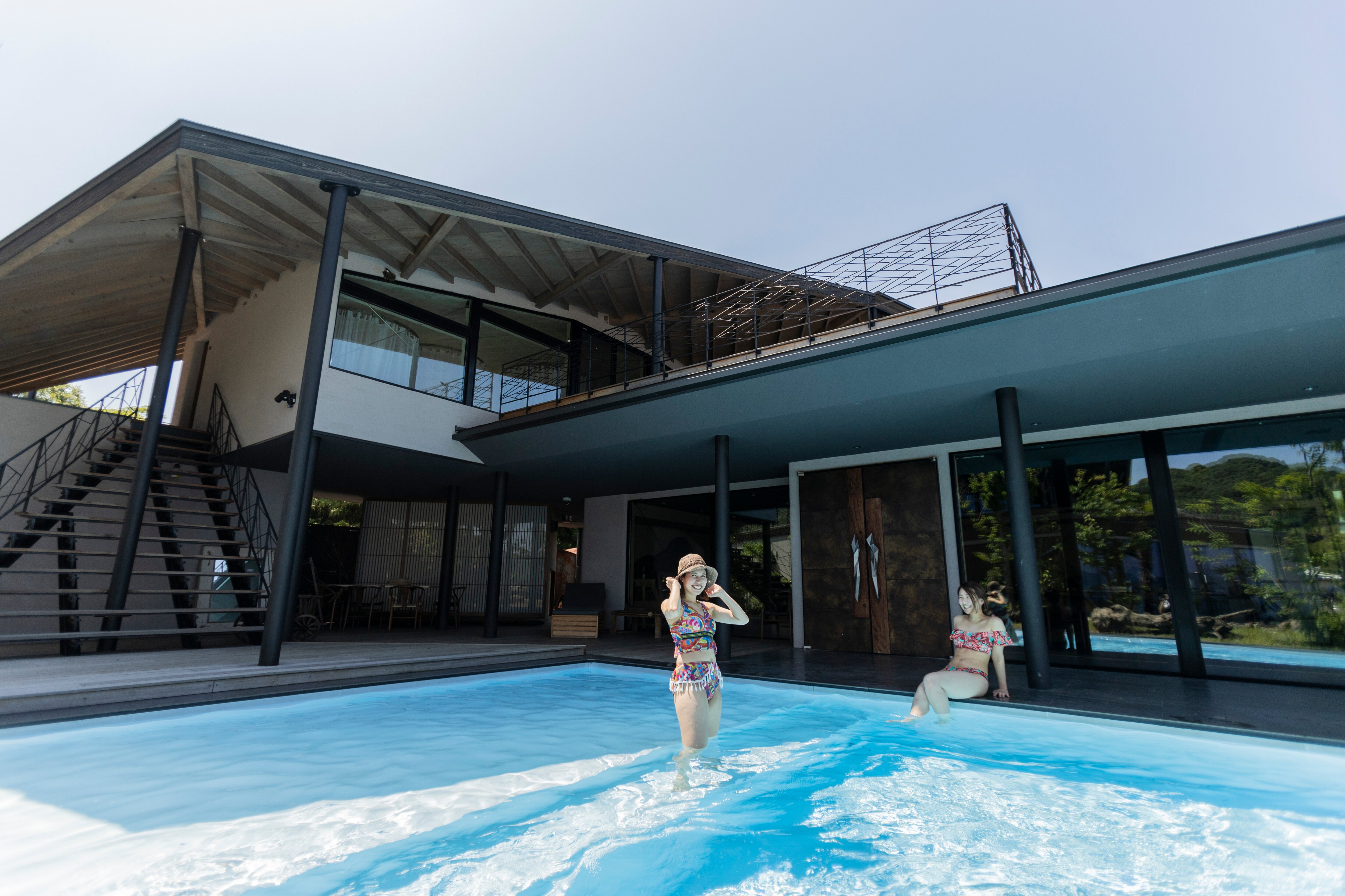 Infinity pool exclusively for Tsuminagi KITAKEN building