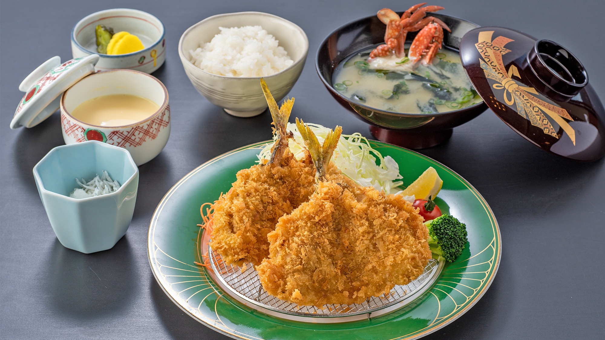【あじフライ御膳】当館人気No1の「アジフライ」をたっぷりご堪能いただけます！
