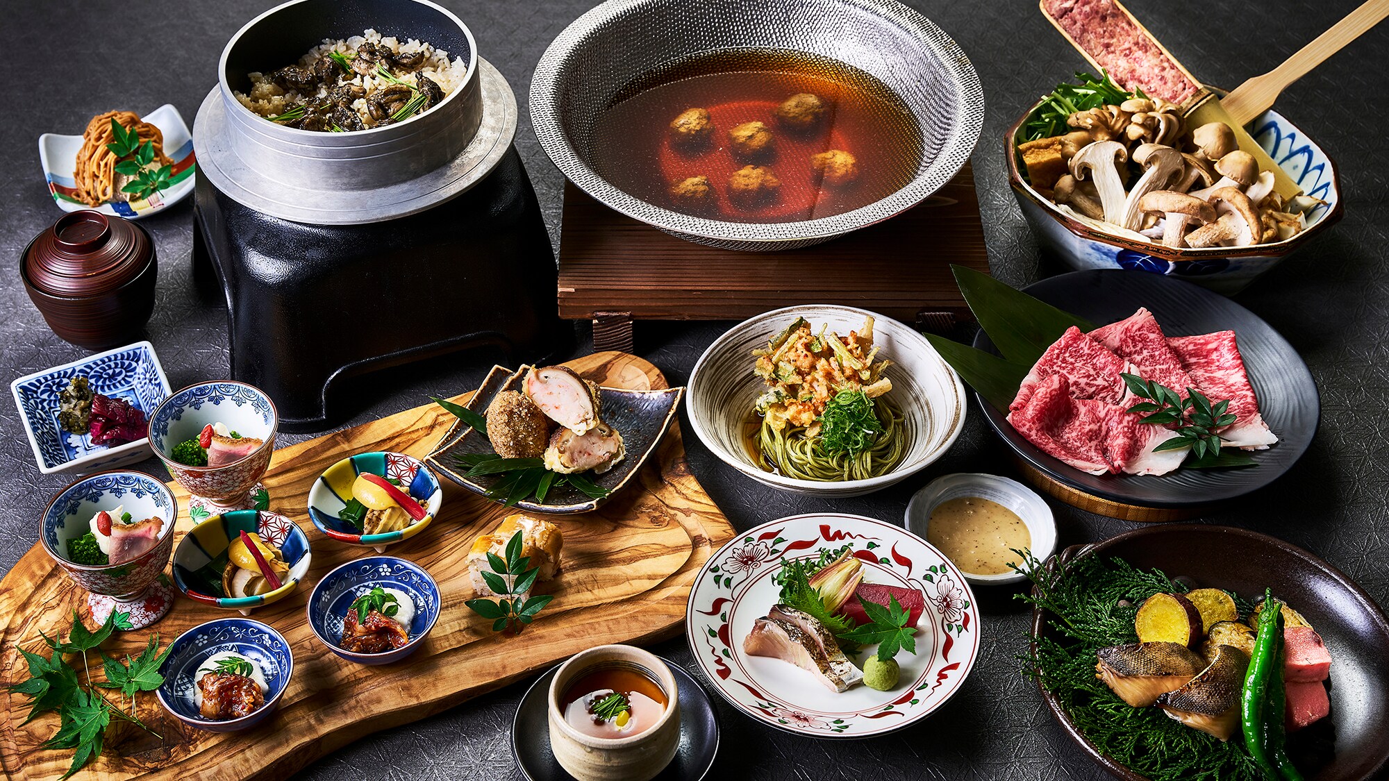 [Authentic Kaiseki] Authentic Kobushi Kaiseki course to enjoy Kyoto and the seasons, from Miyama to Tamba and the Sea of Japan