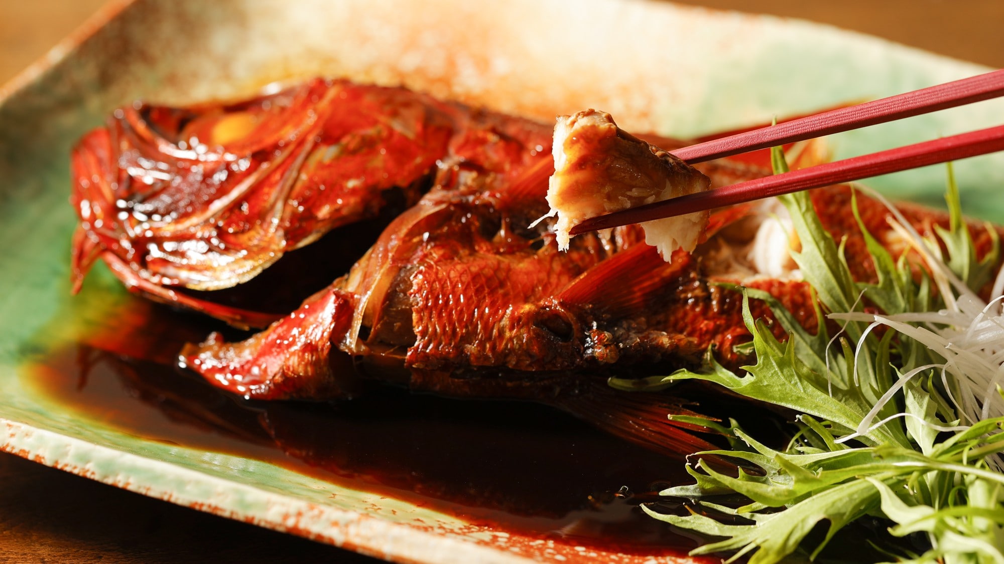 [ปลาเก๋าแดงตาทองตุ๋นทั้งตัว] ปลาเก๋าแดงตาทองขนาดใหญ่พิเศษ ยาวกว่า 35 ซม.