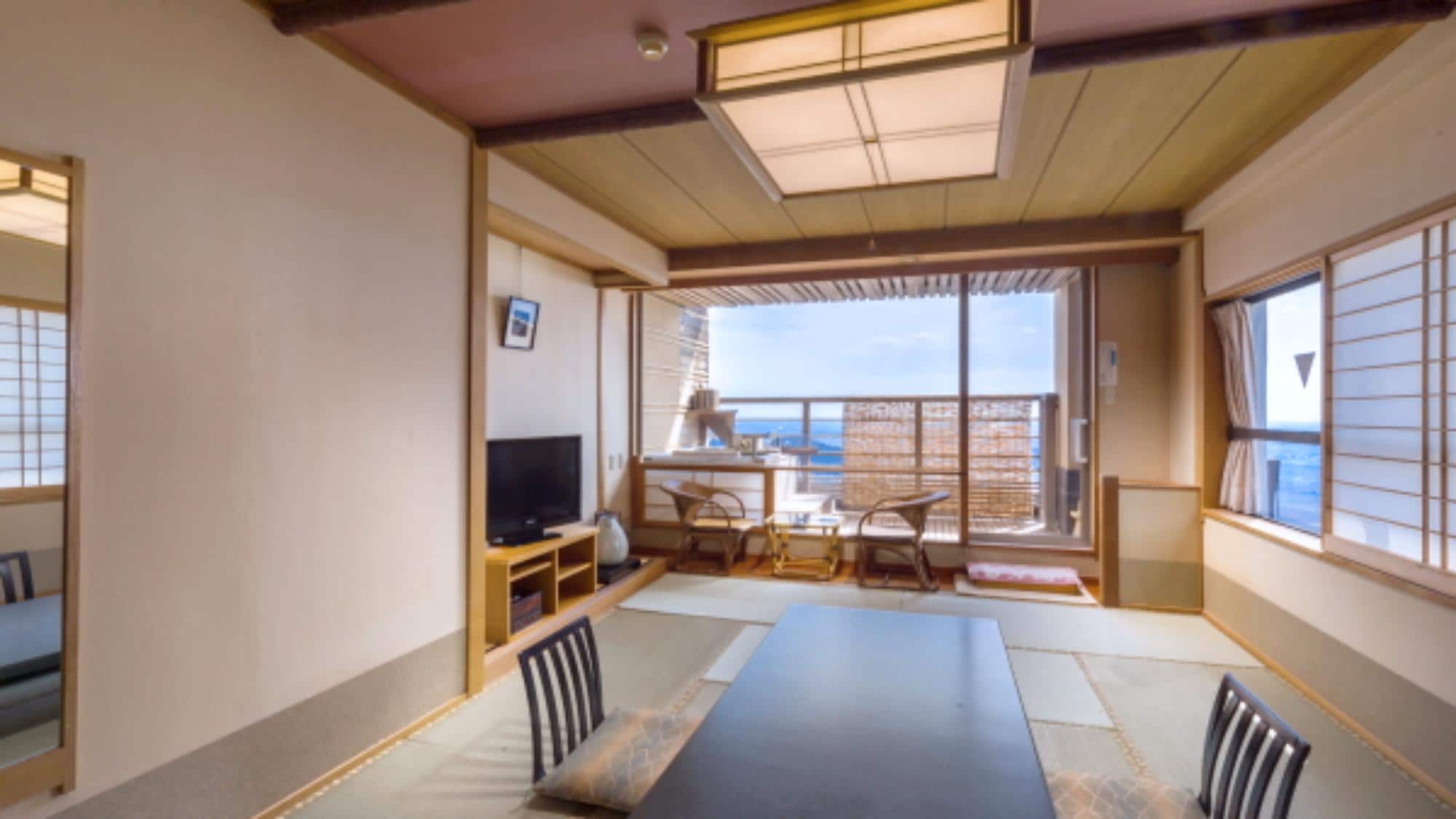 [Special room, Japanese-style room] Guest room with open-air bath