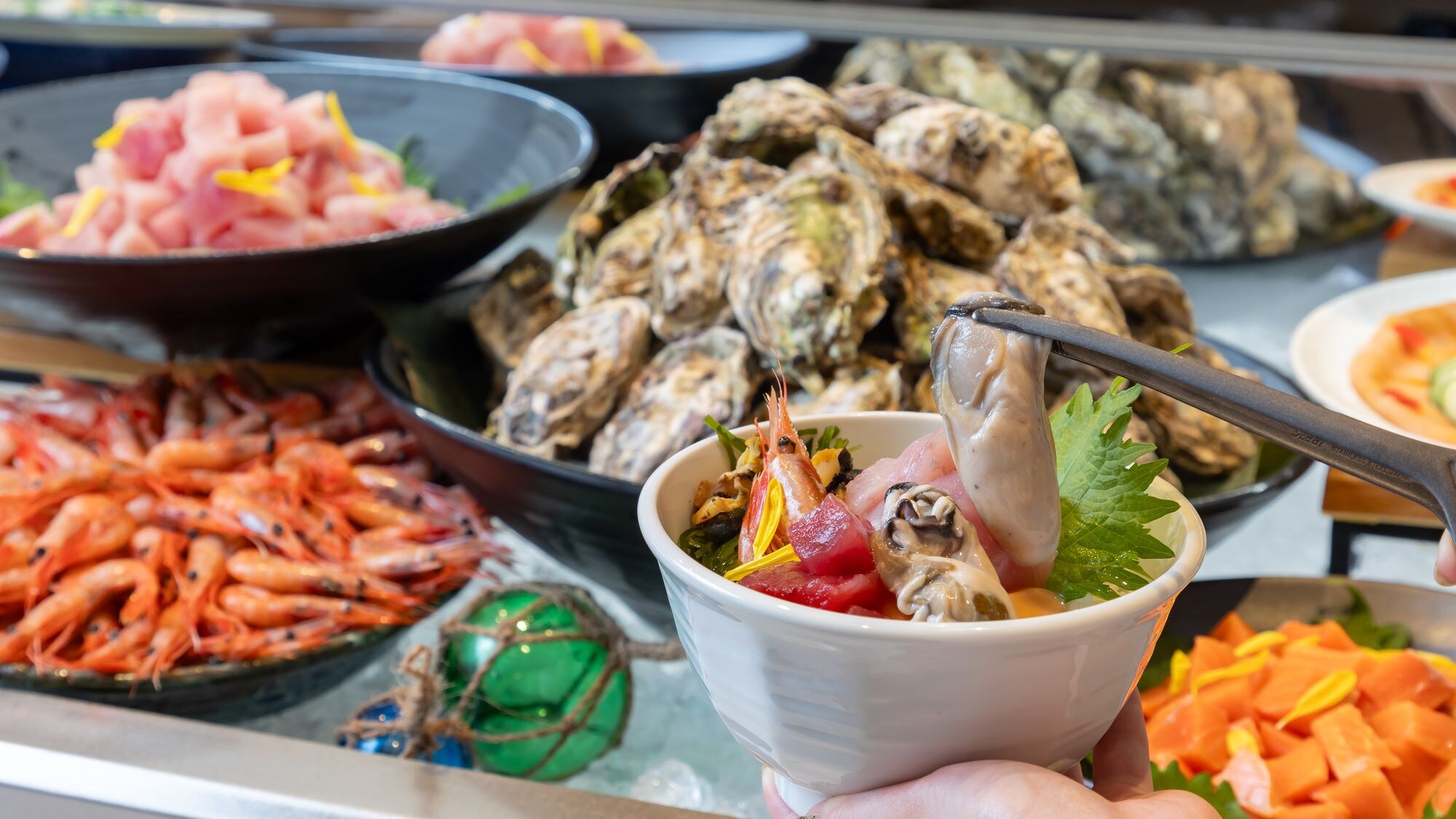 Dinner buffet (seafood bowl)