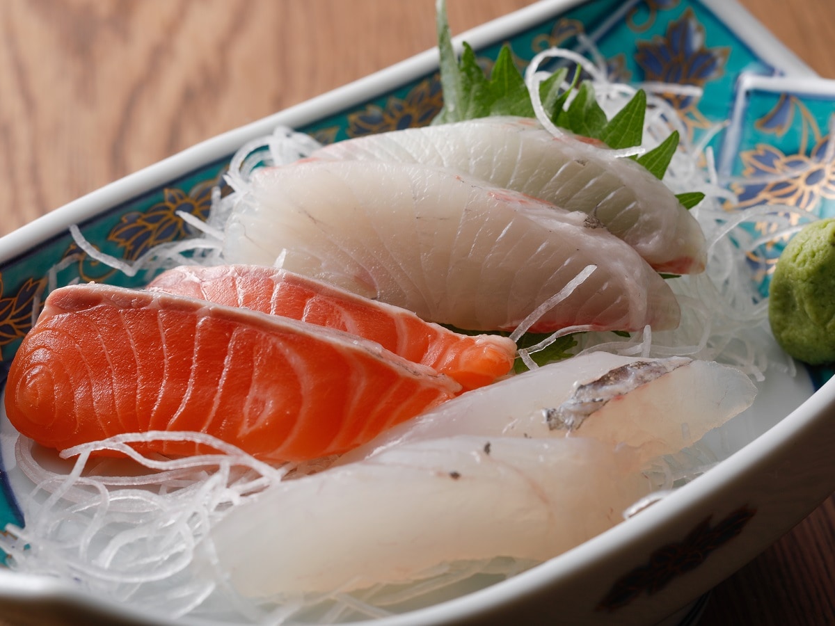 Assortment of 3 kinds of local fish sashimi