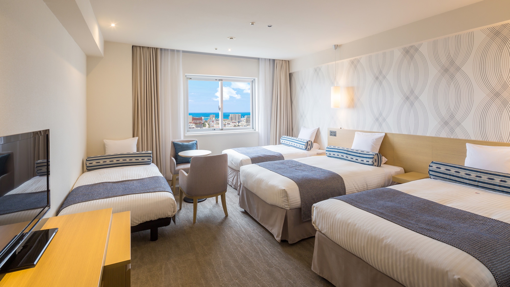 [Ocean View Corner Twin] 4 bed image