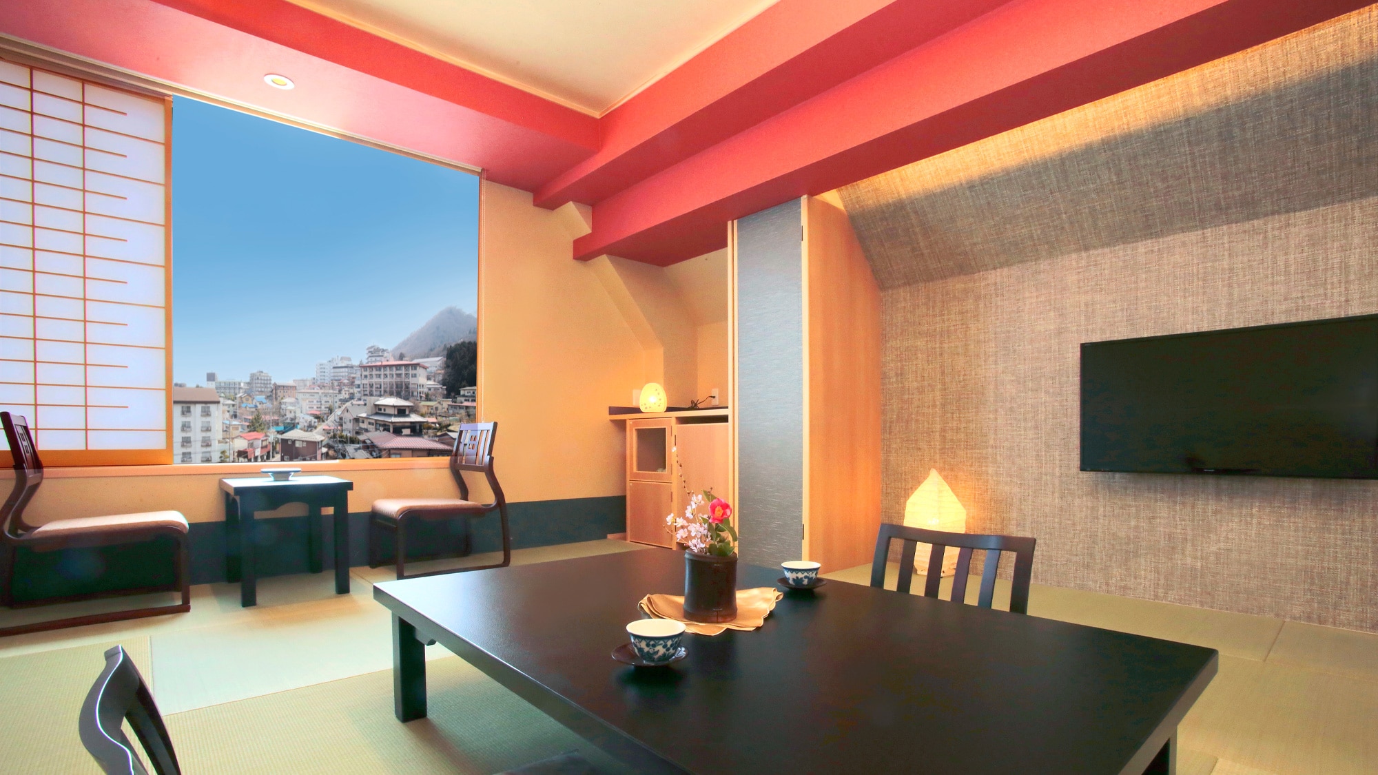 Top floor view guest room [with hot spring] ~ 601-2 tatami mats