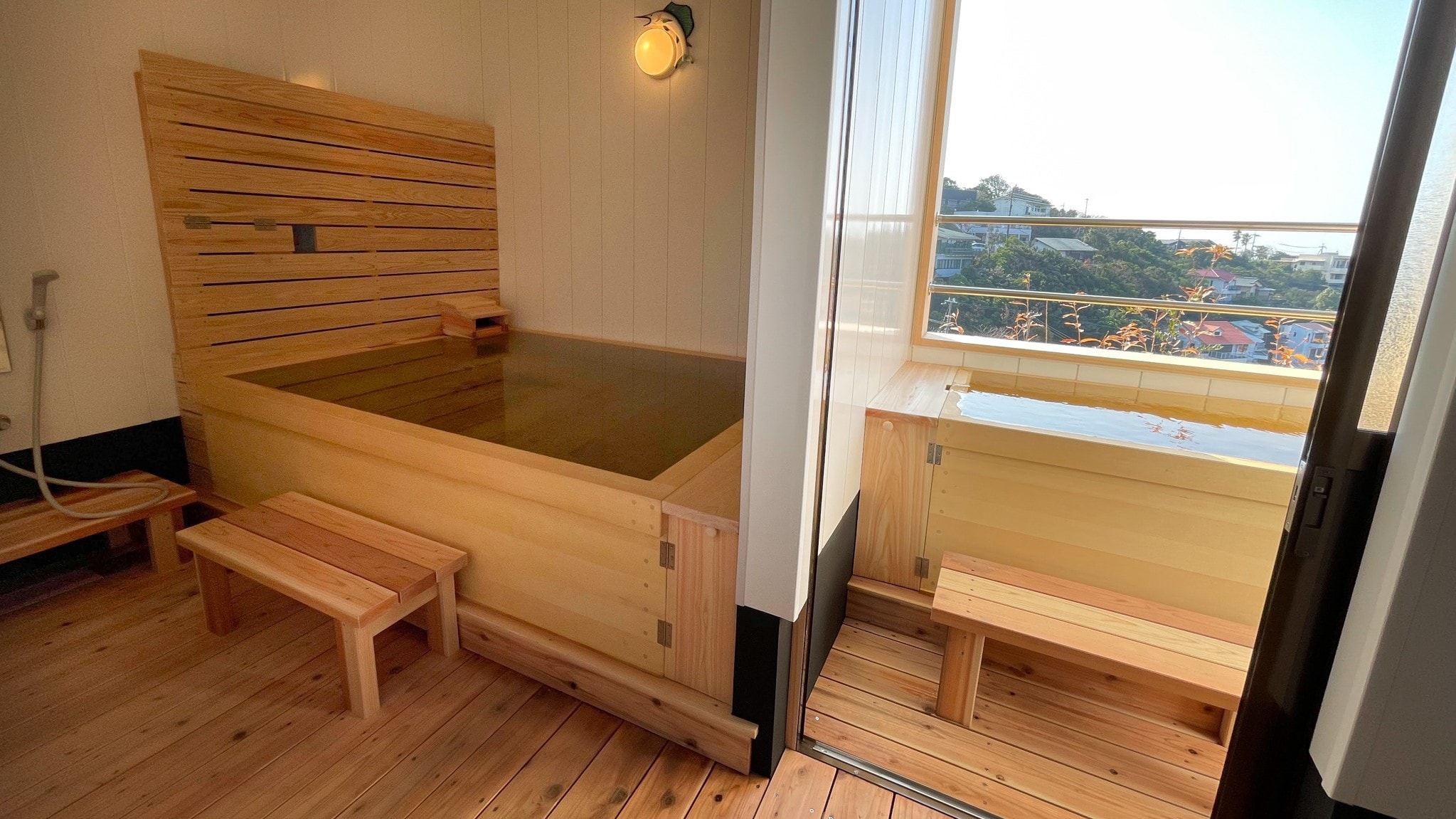 [Bath] Villa A type indoor bath / open-air bath