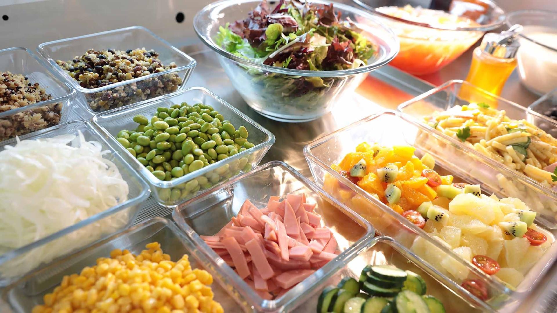 Popular salad corner! Full of nutrition with a power salad made from fresh vegetables♪