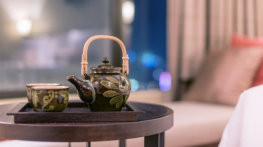 [沖繩傳統工藝品] 所有客房都備有Yachimun no Sato。