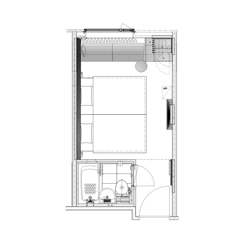 Twin floor plan