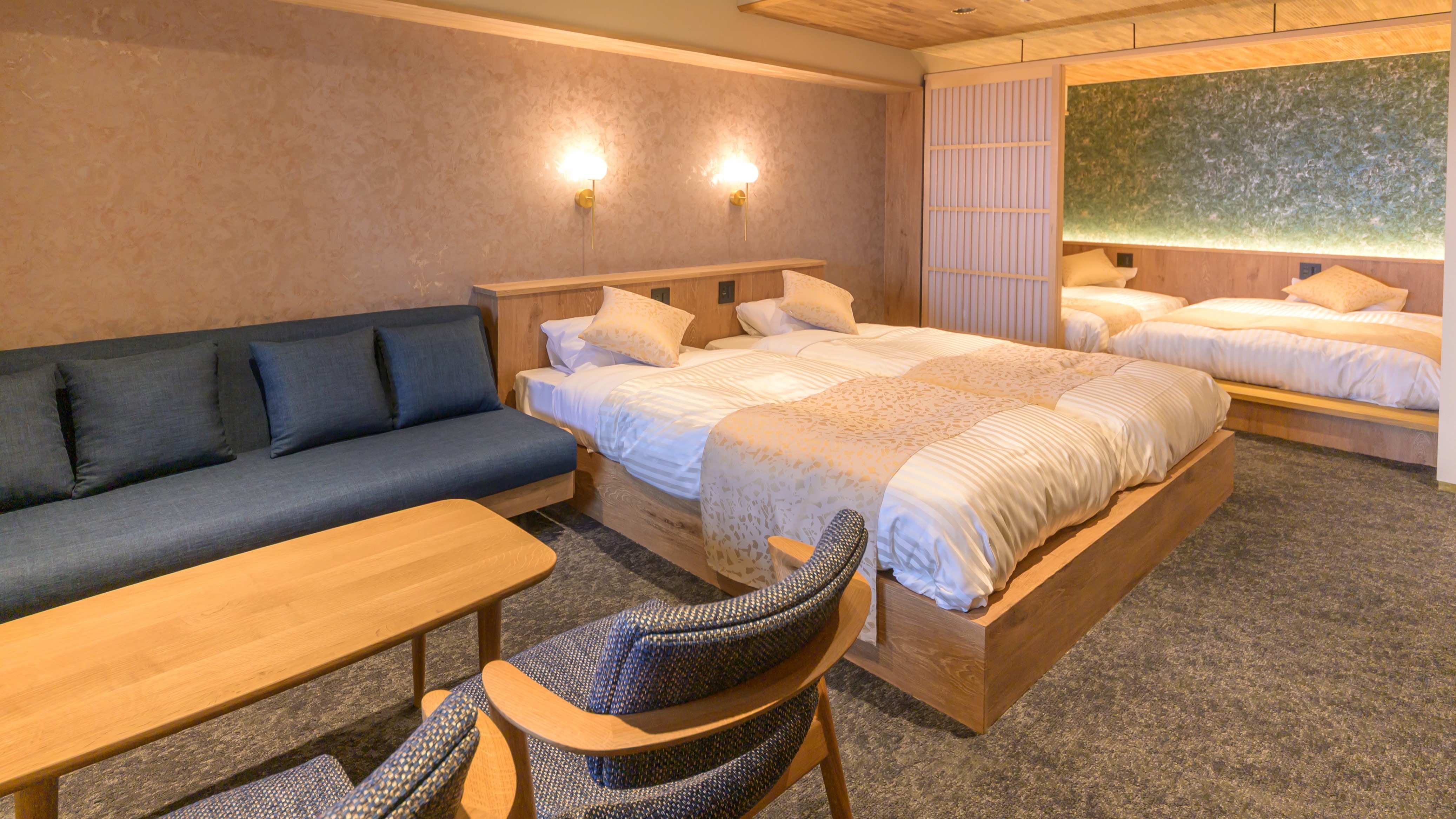Guest room with open-air bath "Executive Satoyama Premium (Western-style room)" [5th floor, non-smoking] (example of a guest room)