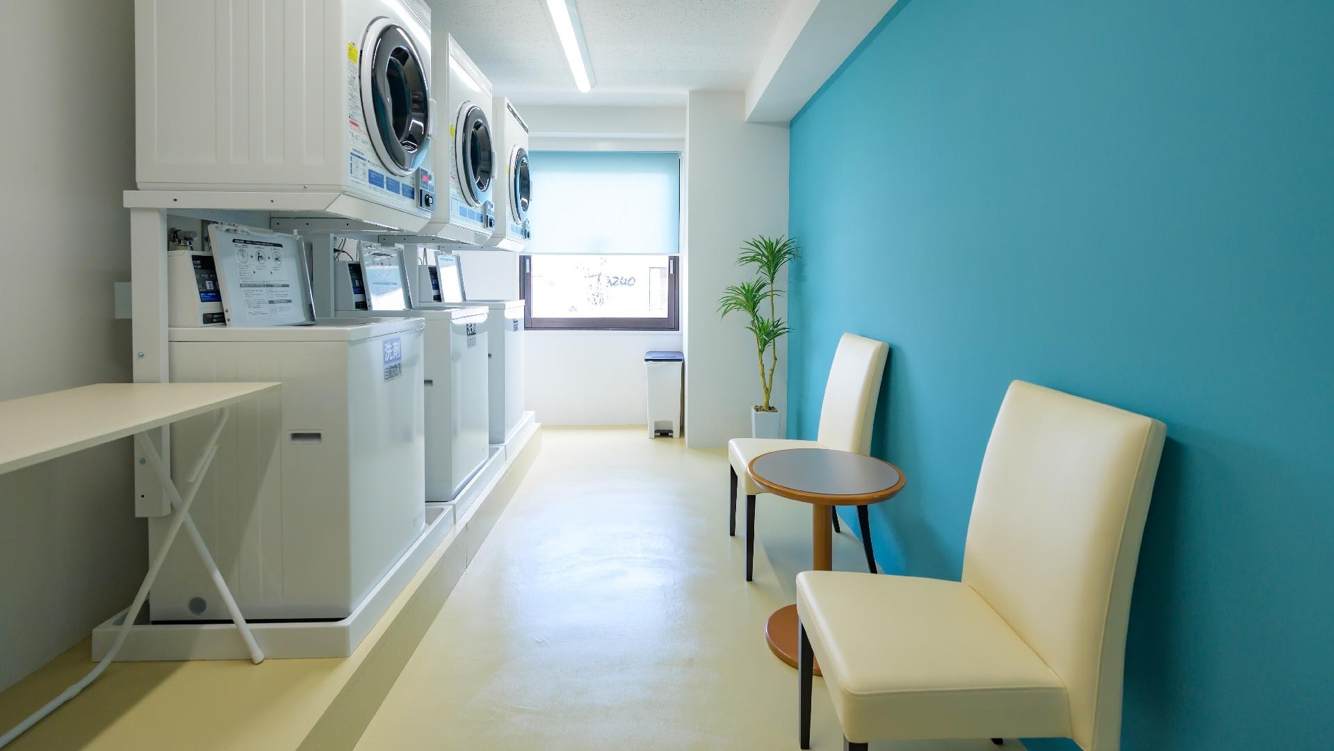 [In the building] Coin laundry