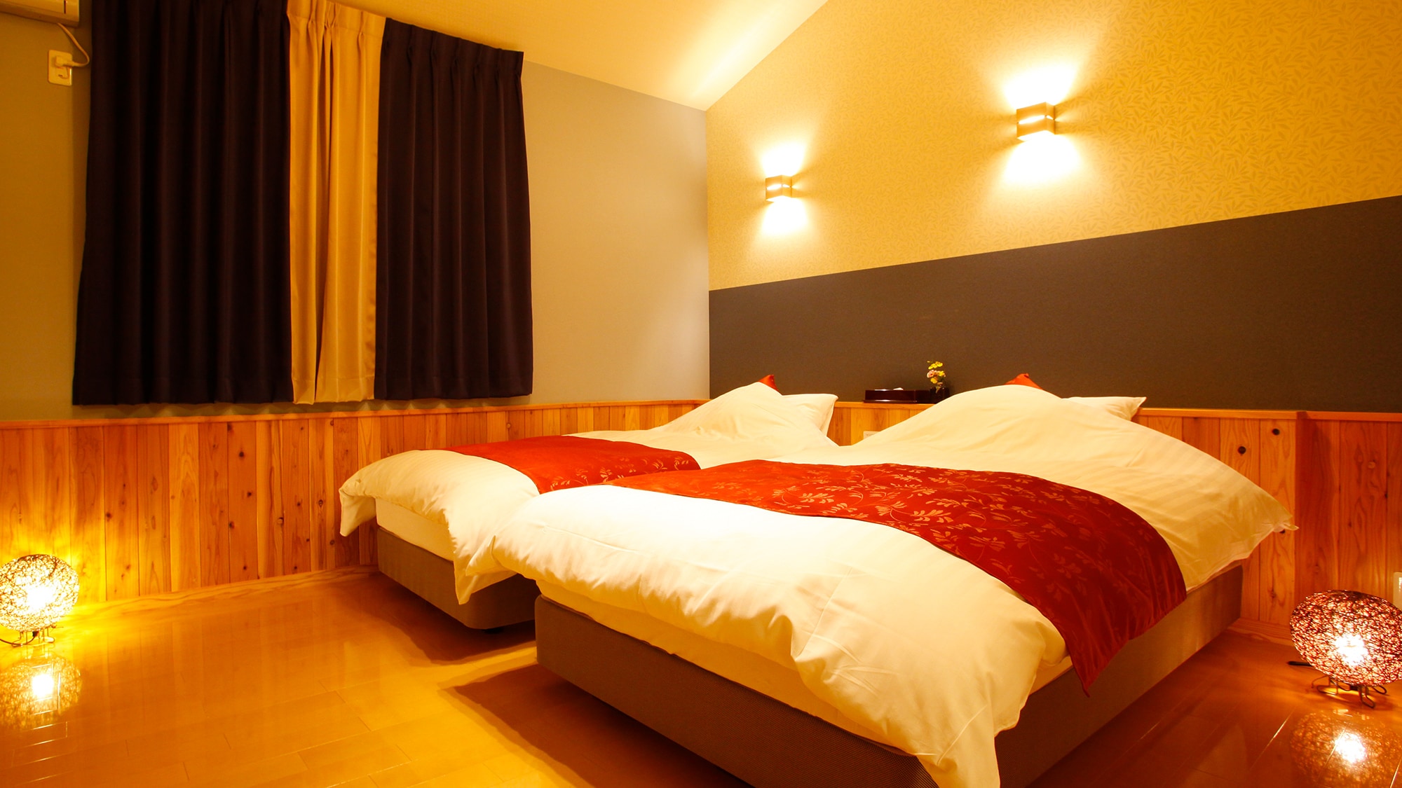 [One-story hanare A-2] Mokuren 48㎡ Japanese-style room + Western-style room (twin)