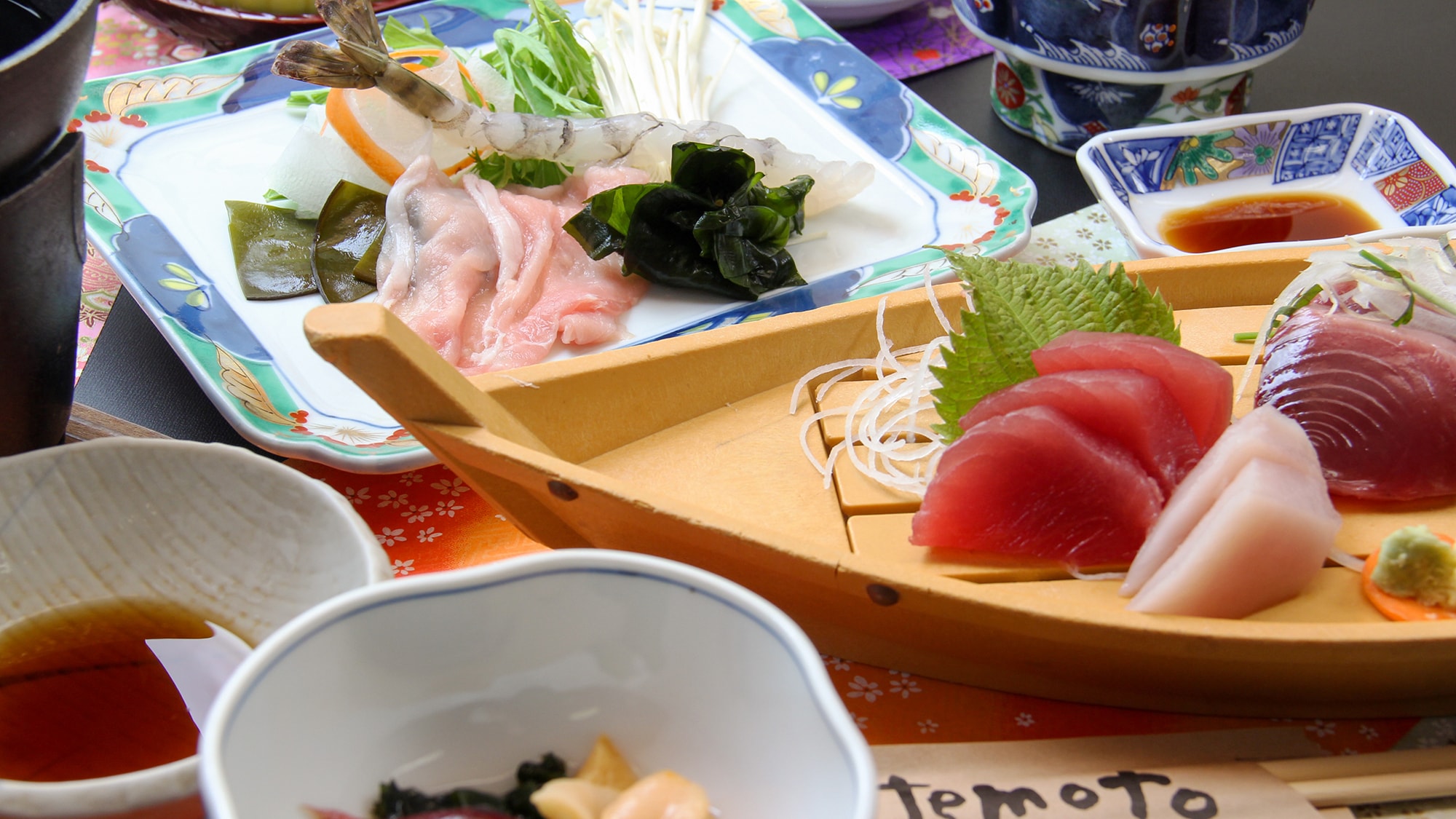 #Bữa tối - "Các món cá ngừ và lẩu hải sản shabu-shabu" - Một món ăn đầy hải sản với nguyên liệu đặc trưng của Kesennuma ♪