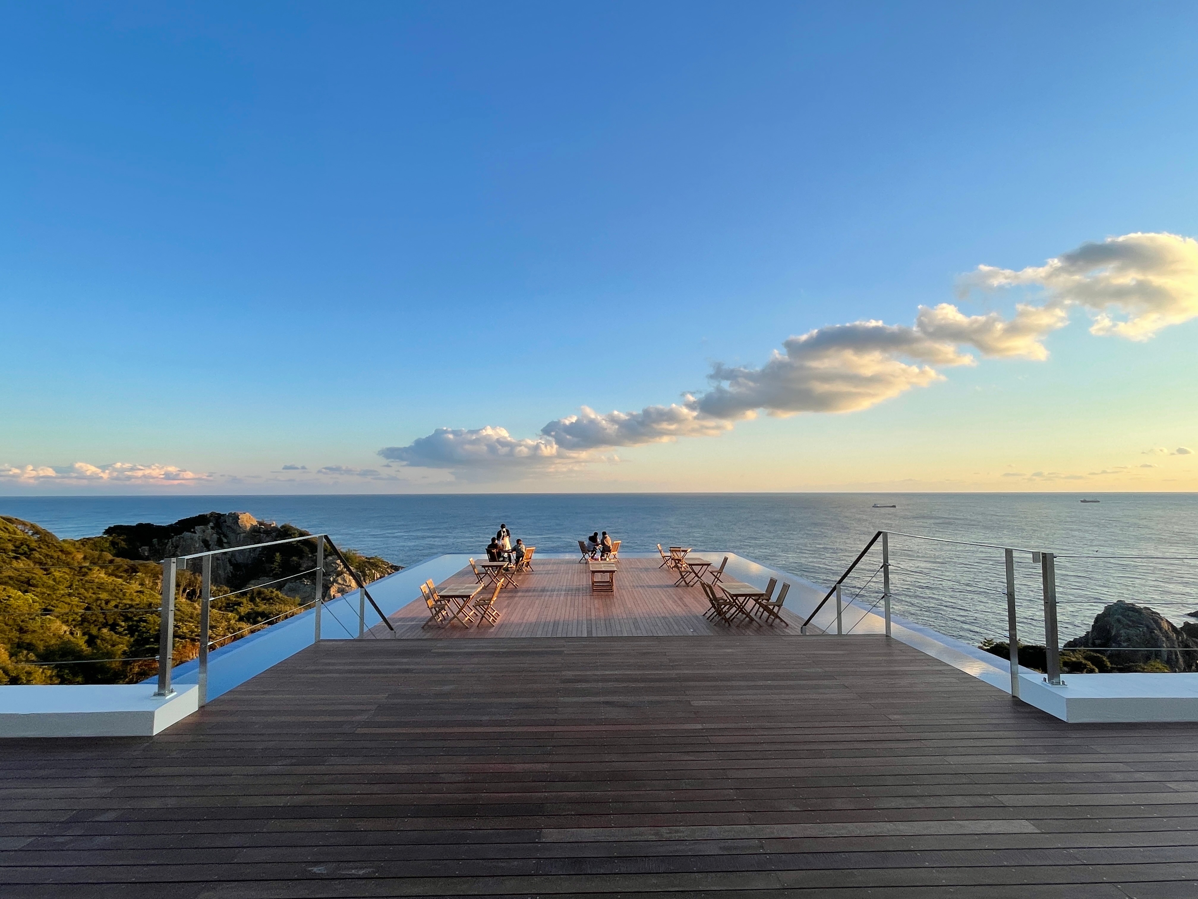 Evening view of "Azzurrissimo"