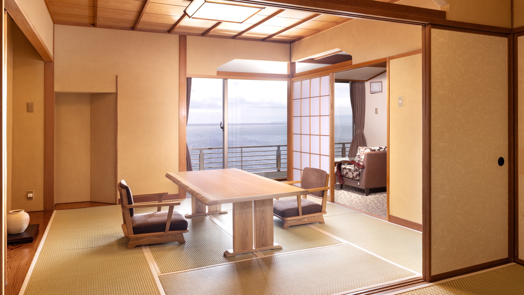 8 tikar tatami + 6 tikar tatami (Pemandangan laut)