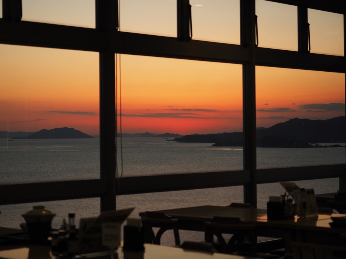 Sunset from the restaurant in the sunset
