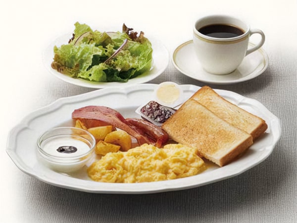 Breakfast (Royal Host) Western-style set + drink bar