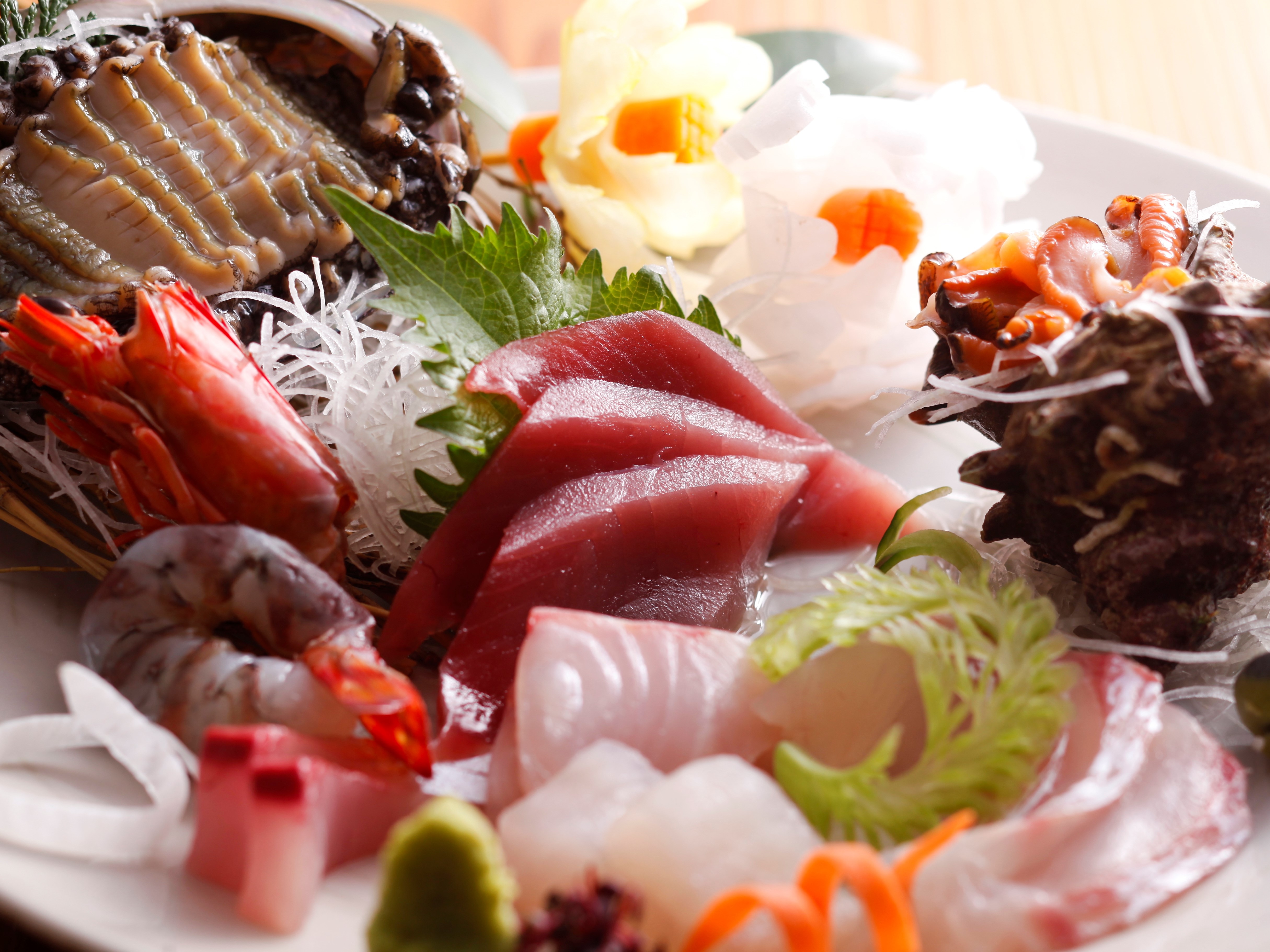 Local fish sashimi