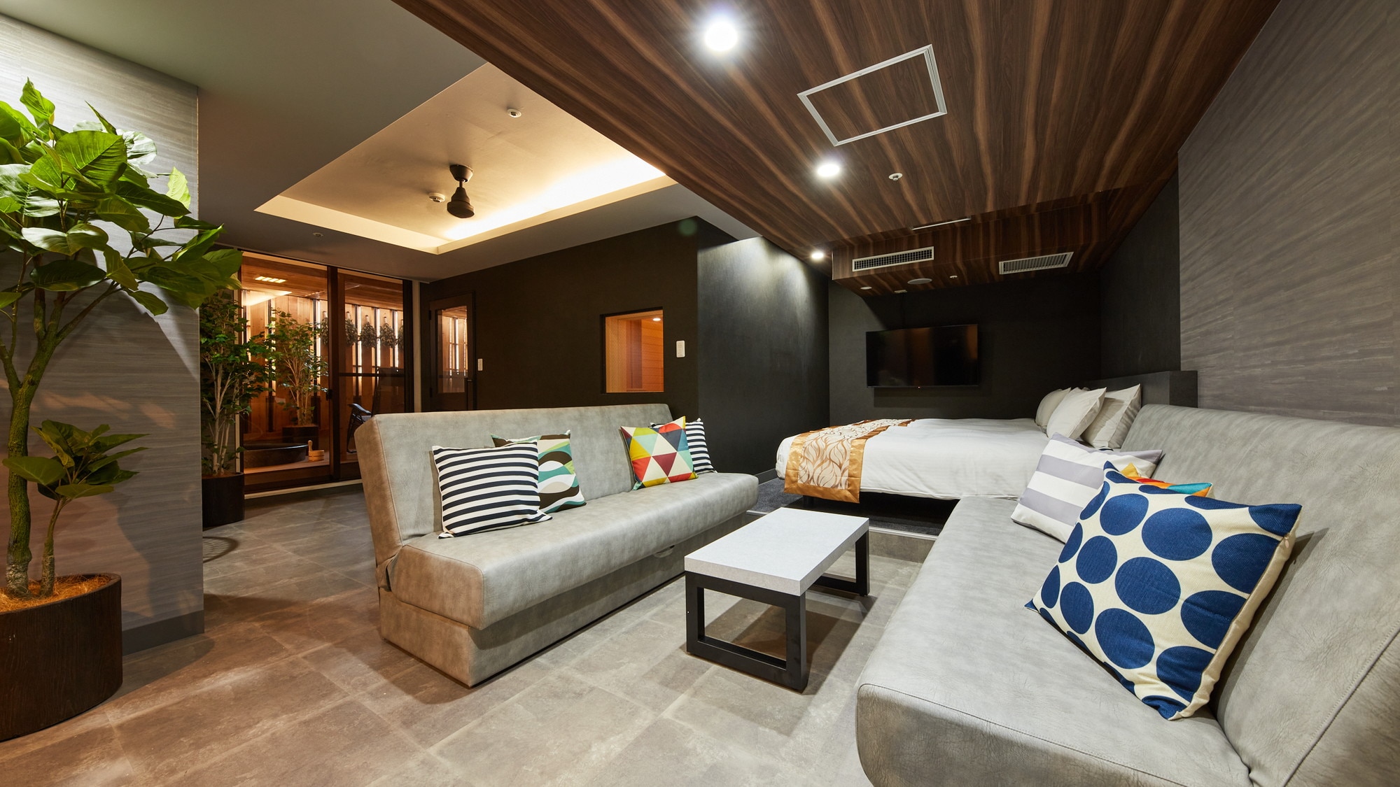 [Sauna Premium Room] Living room