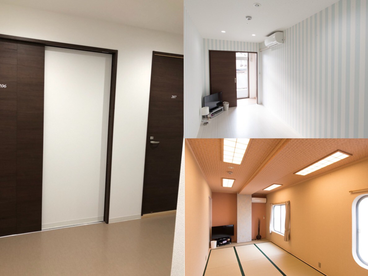 1 room 2 rooms indoor 206 207