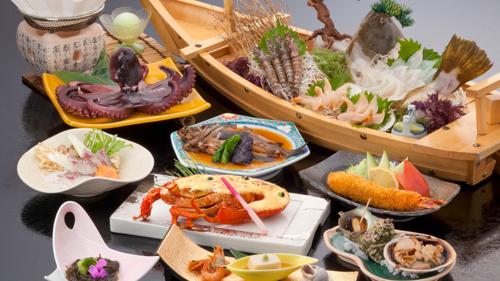 ・【活魚宴席例】品嚐在新野島捕獲的海鮮