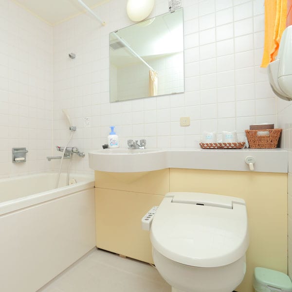 Japanese-Western style bathroom and toilet