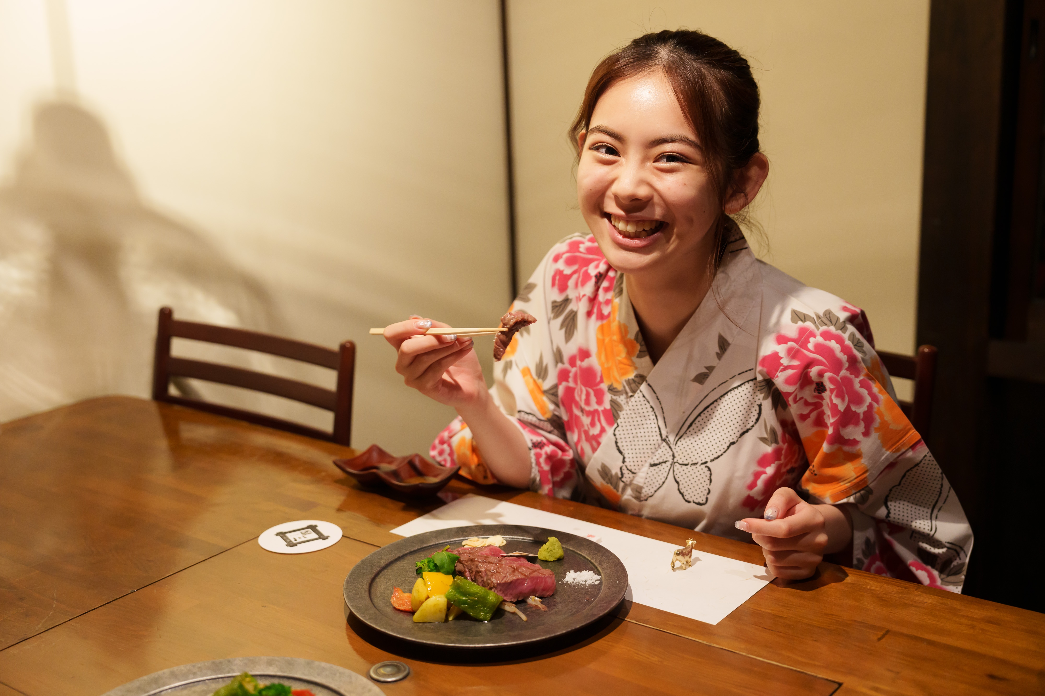 Dining meal scene