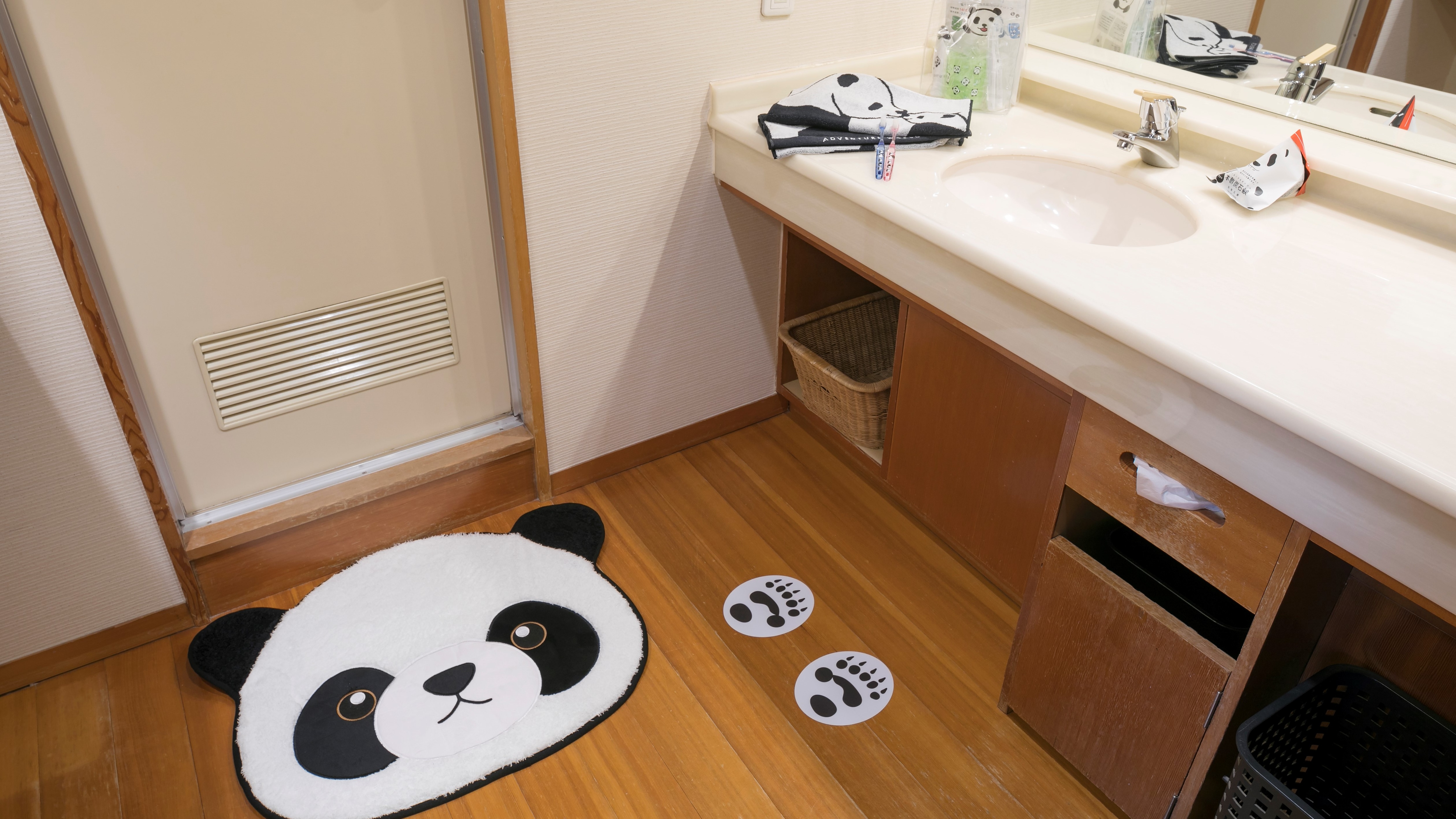 [Kamar Panda dengan pemandangan laut (kamar bergaya Jepang + tempat tidur twin)]