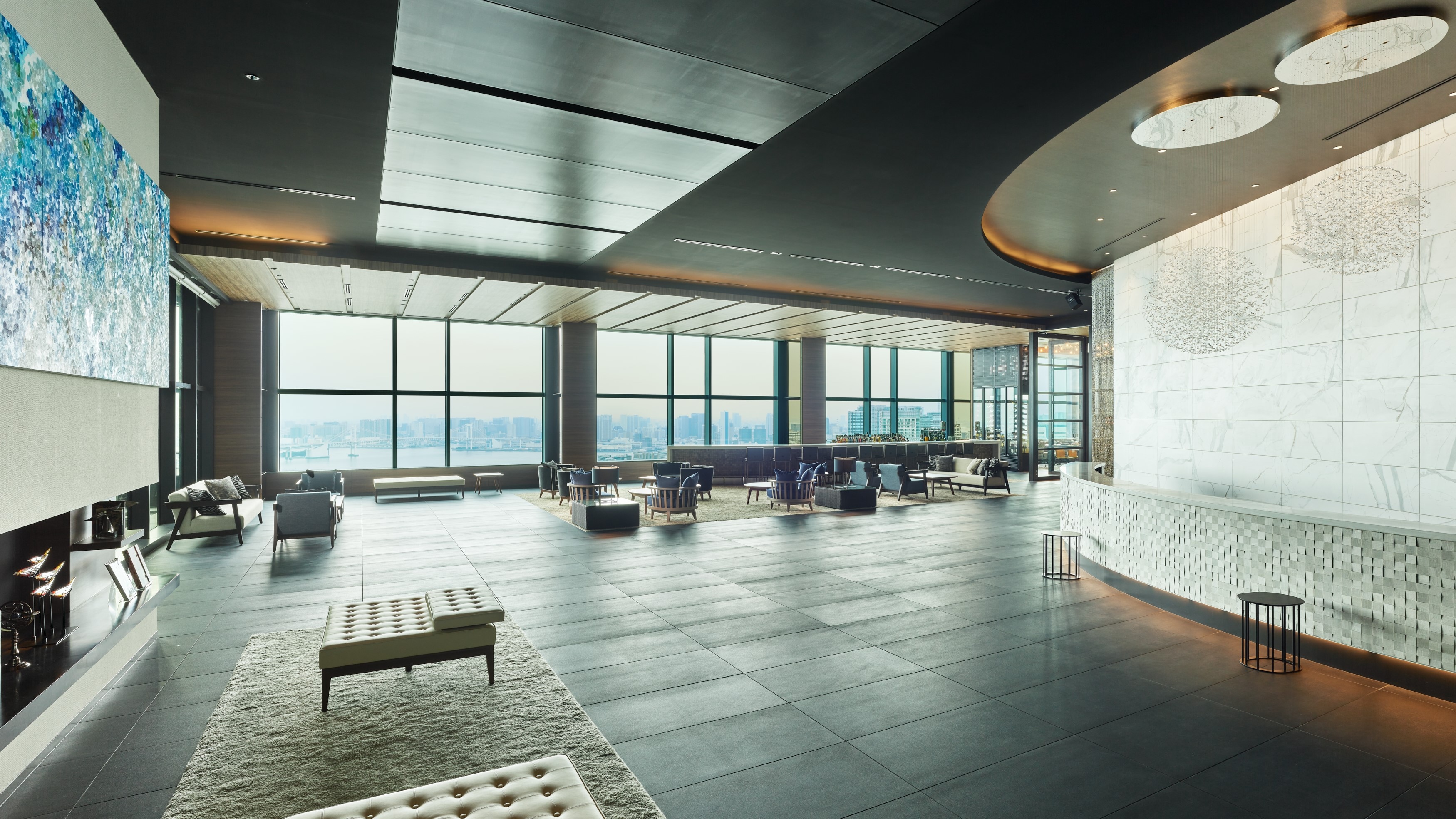 Top floor 36th floor Hotel lobby