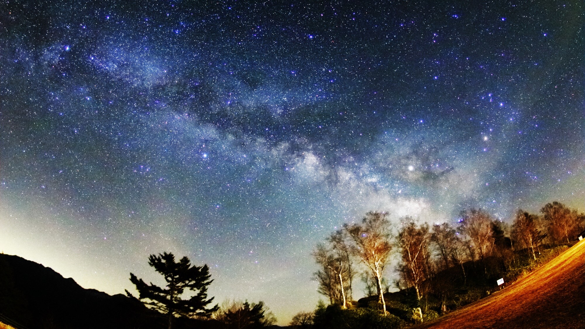*Starry sky visible from our hotel / Milky Way visible on clear days