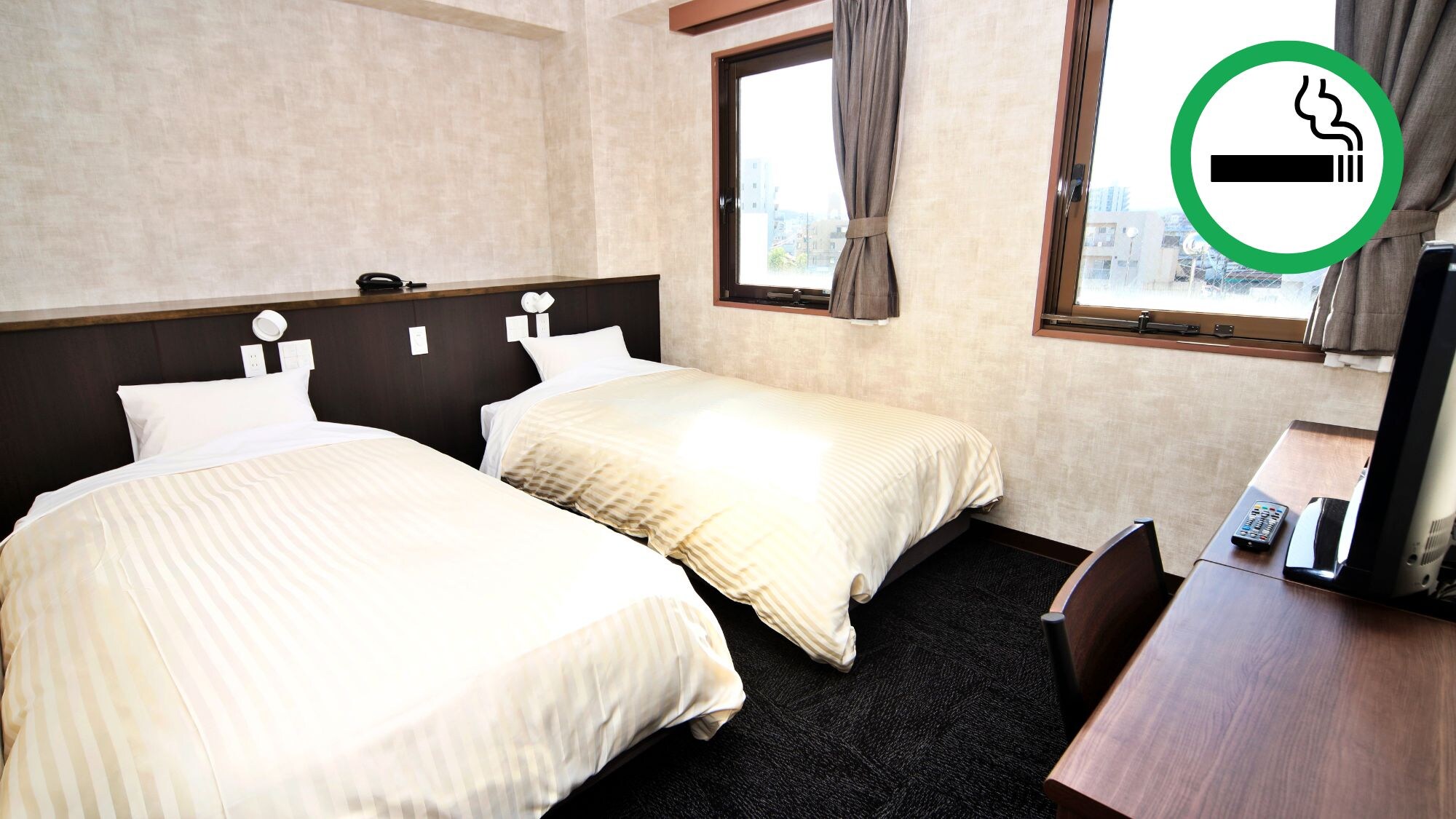 Twin room with air conditioning (central type)