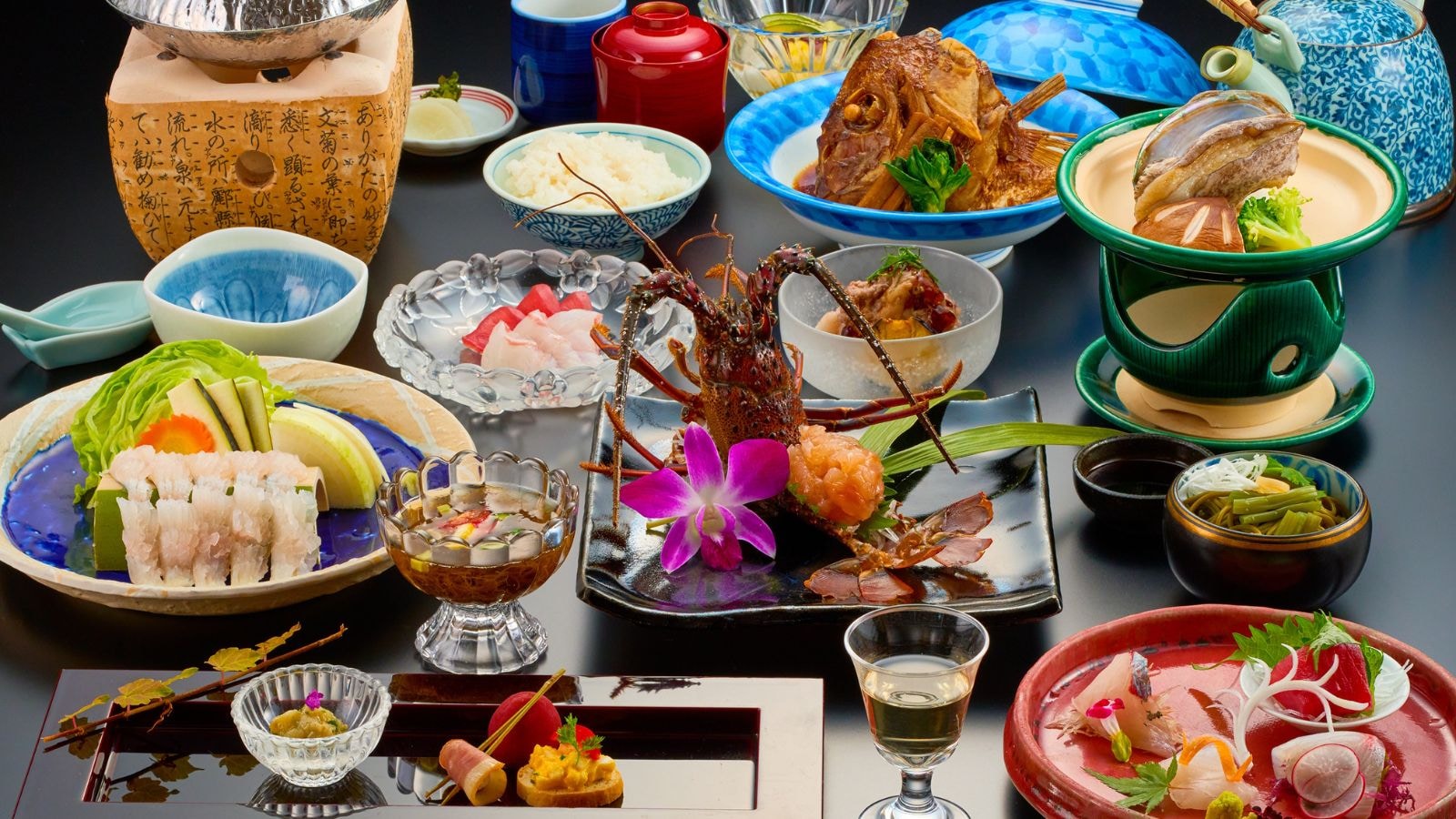 26 Nagisa Musim Semi/Panas (Sashimi lobster Ise disajikan untuk 2 orang)
