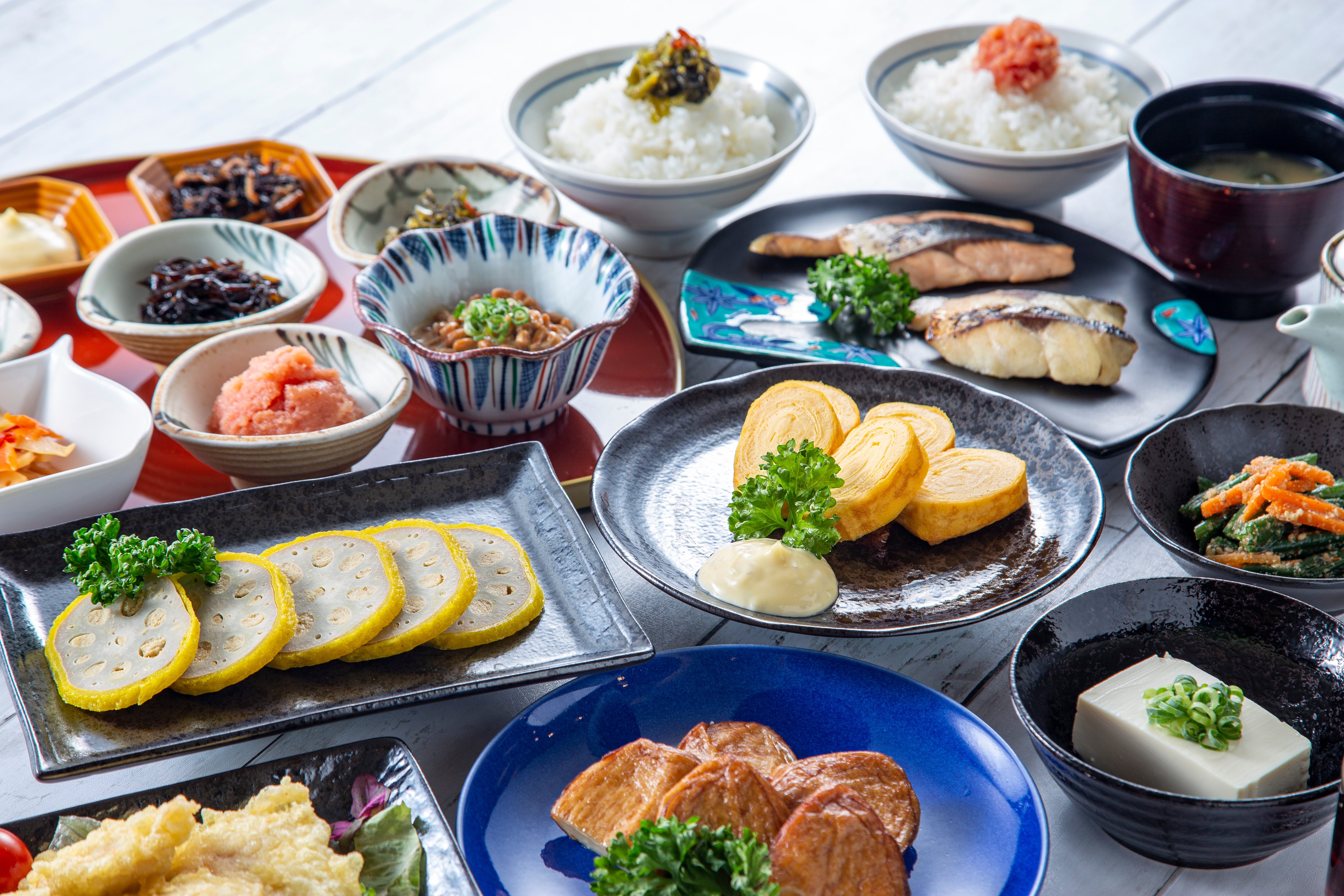 Breakfast buffet Japanese cuisine