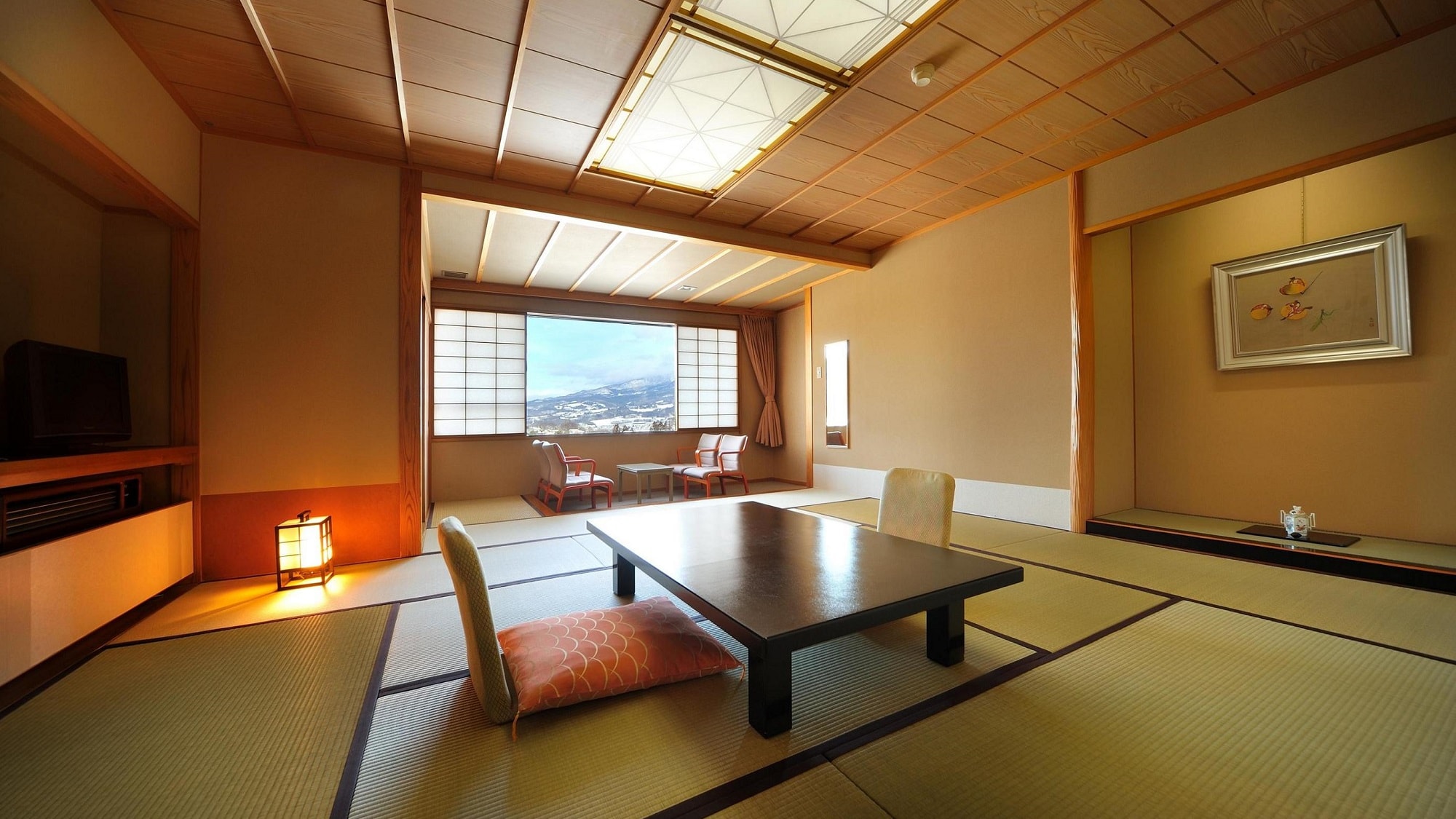 Image of Maruwa room 12 tatami mats (mountain side) in the north of the annex <There are mountain side (10-12 tatami mats) and garden side (10 tatami mats)>
