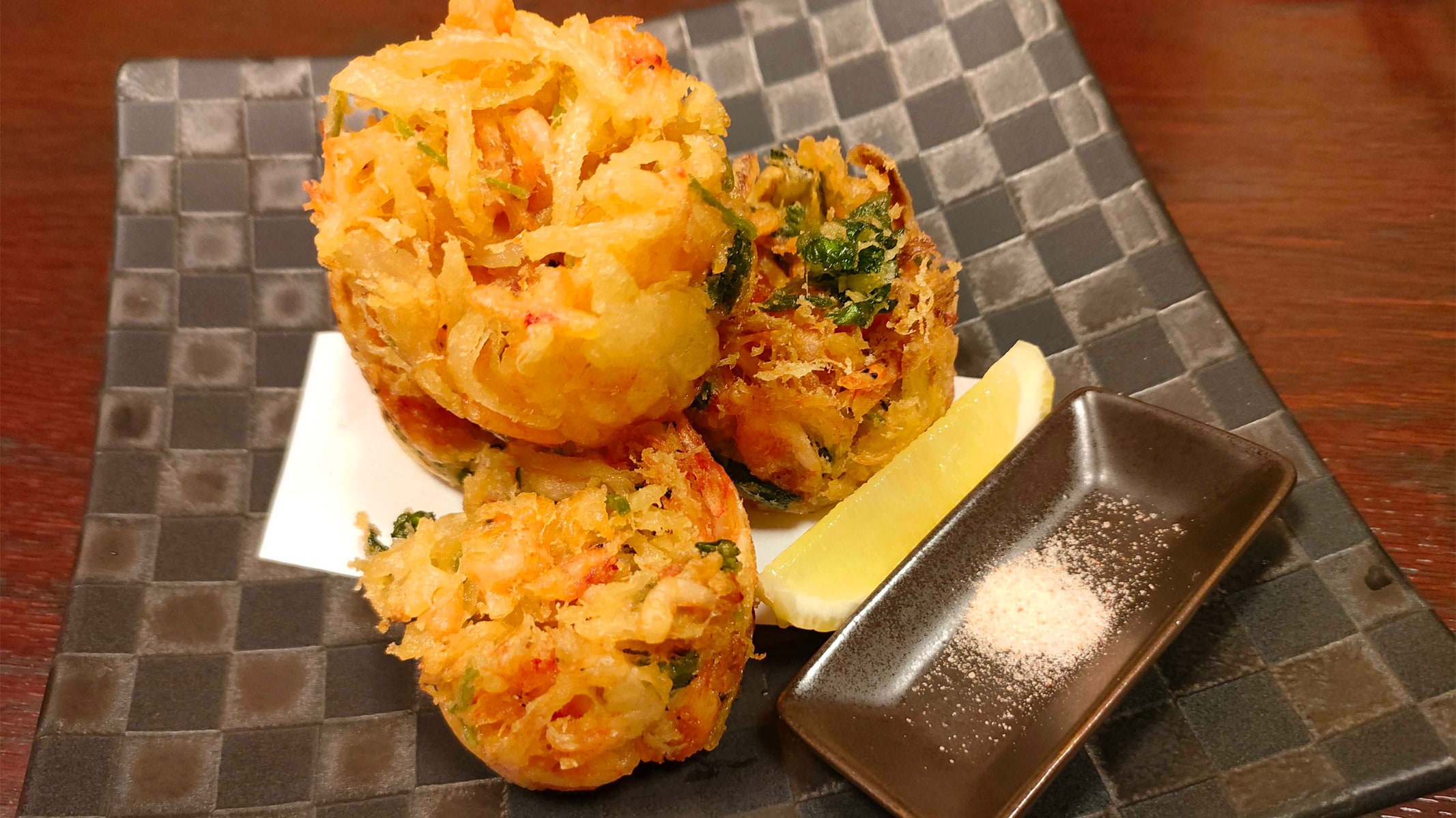 Fresh Sakura Shrimp Kakiage (Komukai)