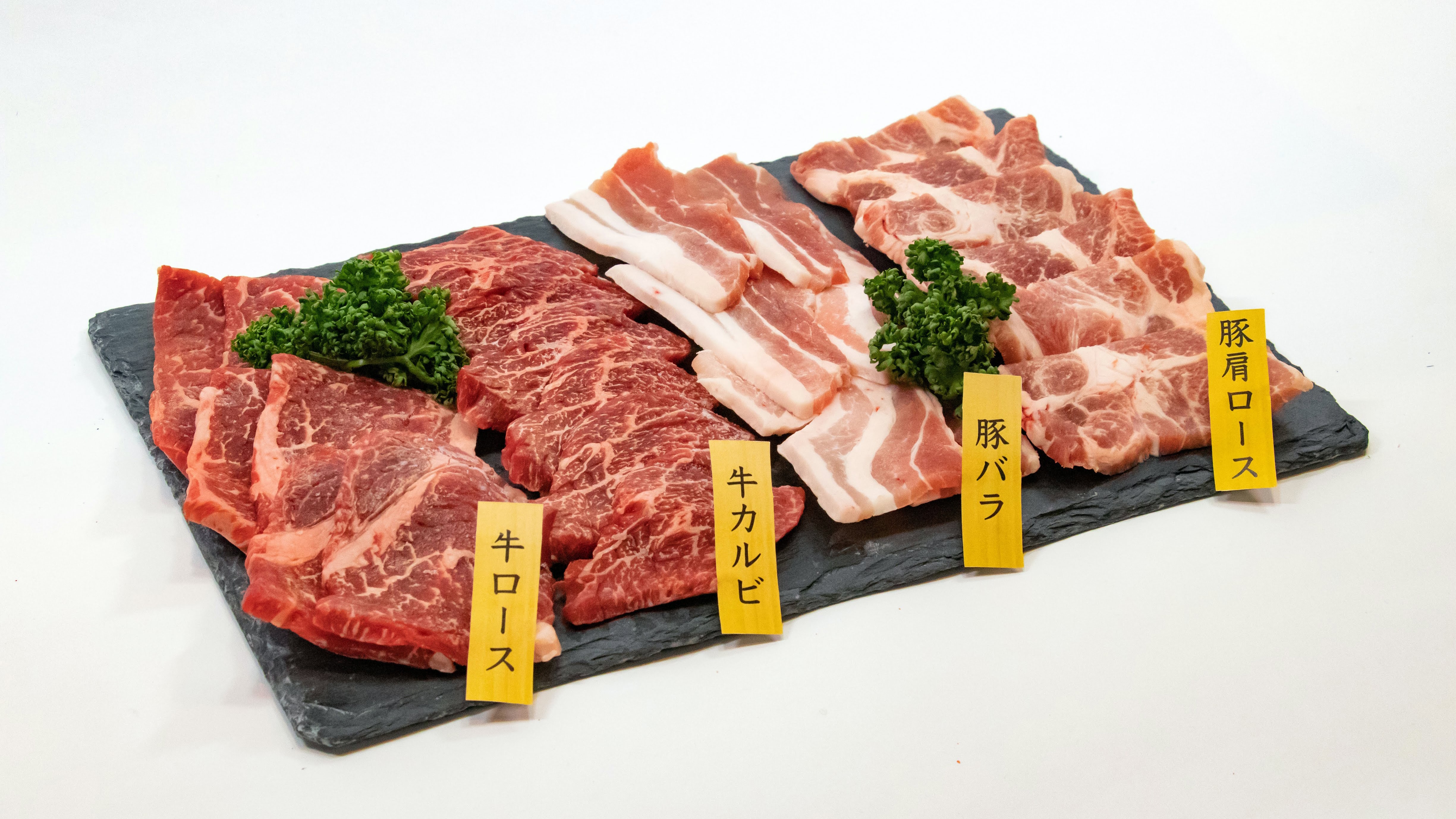 Set daging sapi dan babi 2.800 yen (400g)