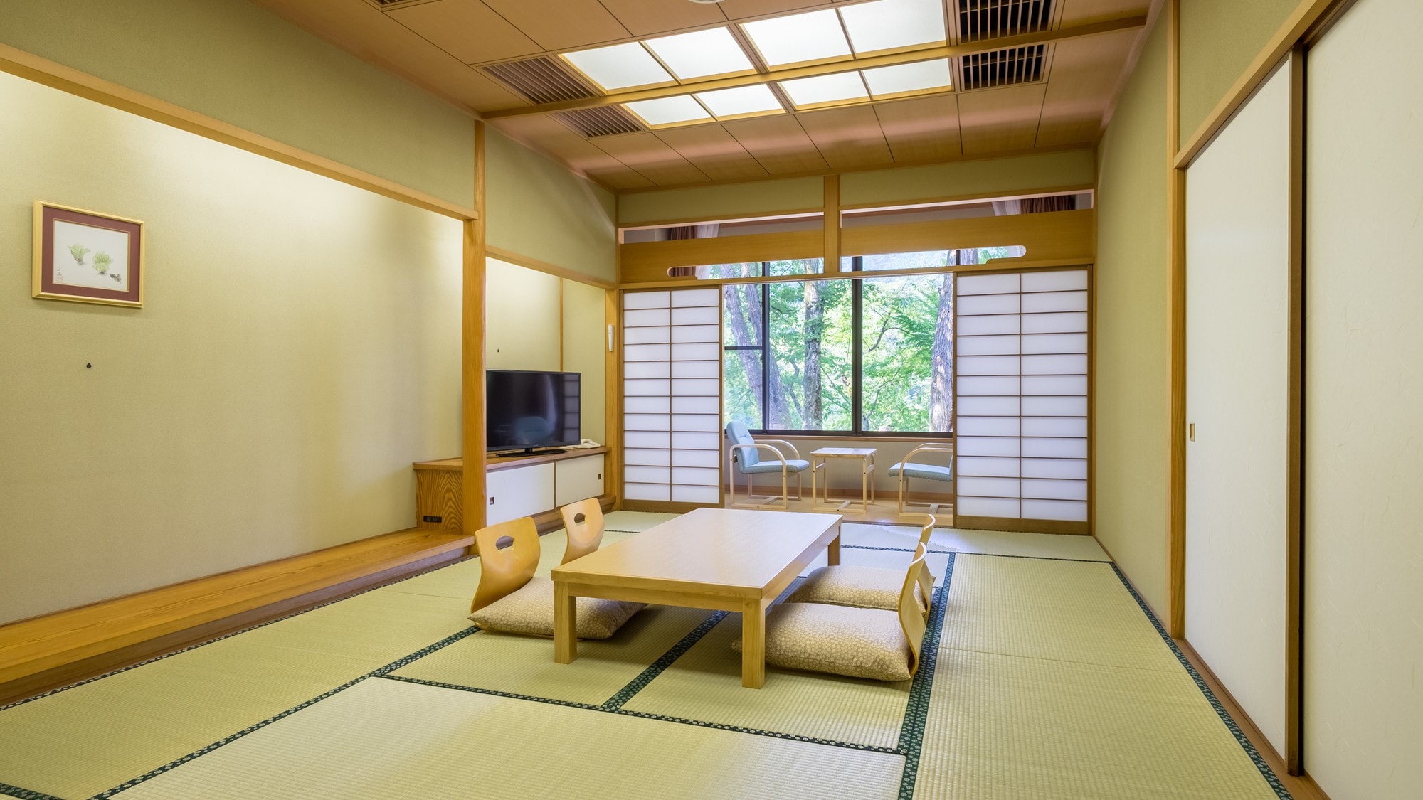 [12 chiếu tatami + 12 chiếu tatami] Phòng thông nhau theo phong cách Nhật Bản (phòng khách)