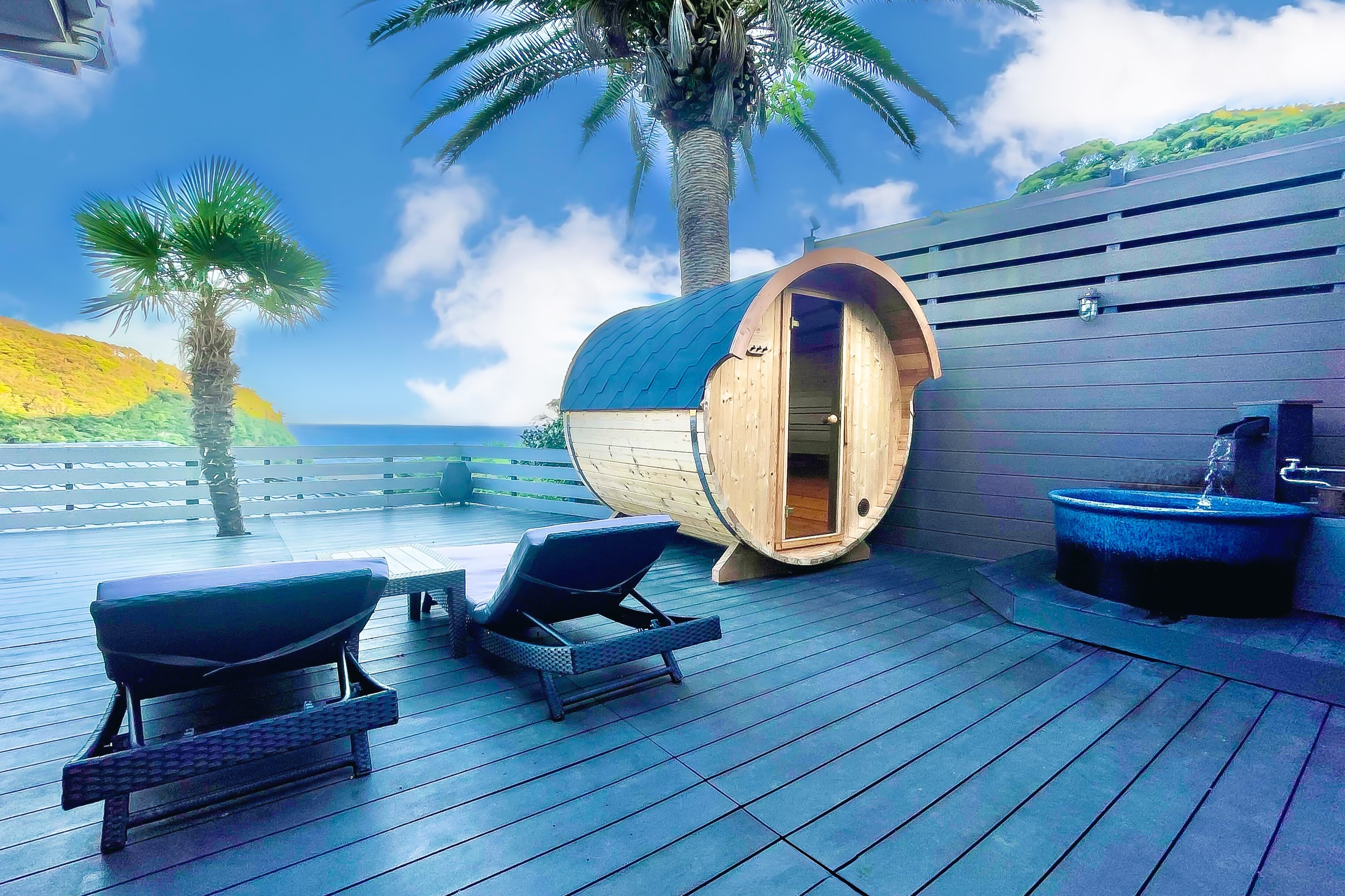 An example of a terrace suite