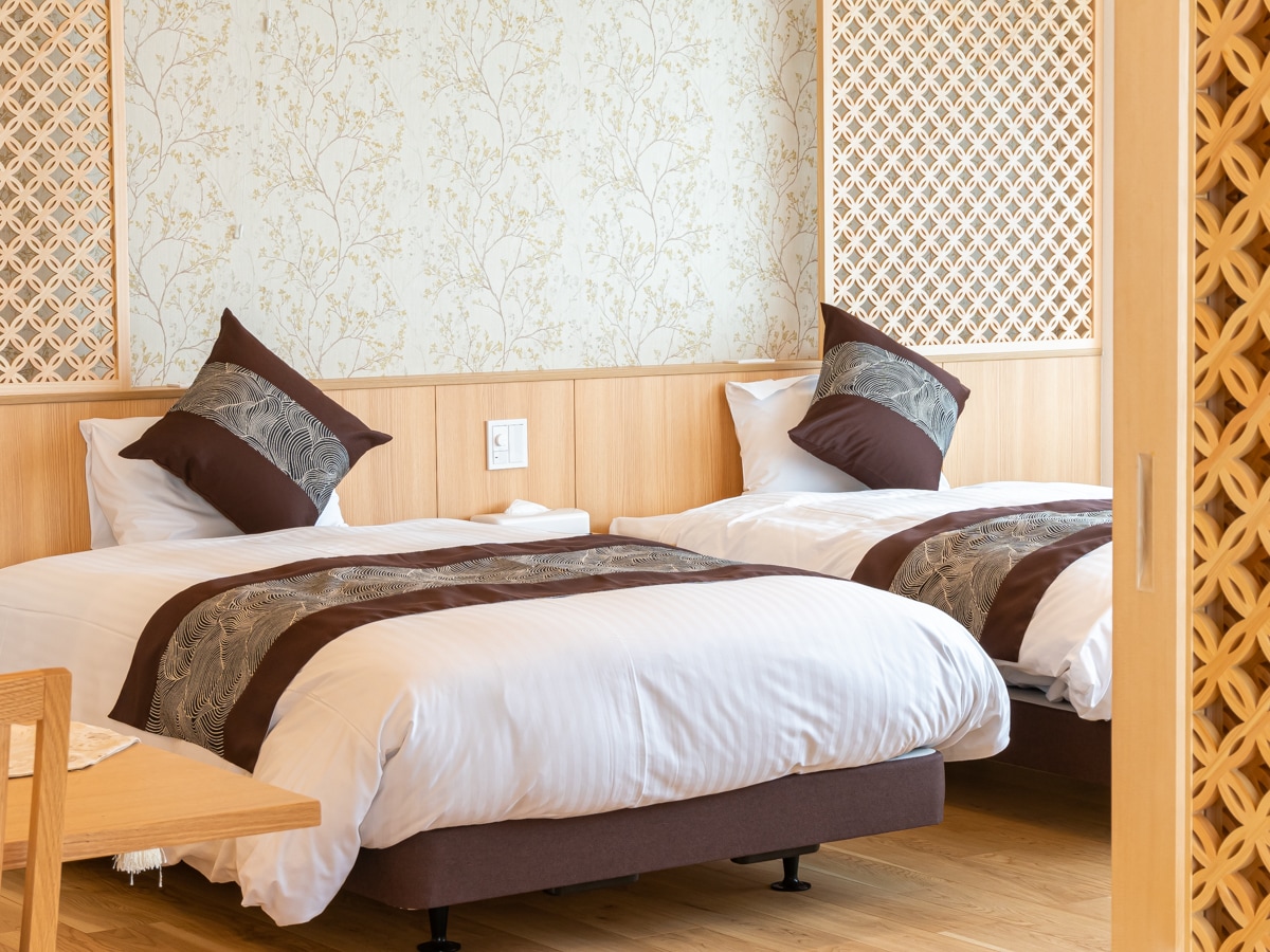[505 Mizuasagi] Special Japanese-Western room with modern Japanese style and open-air bath