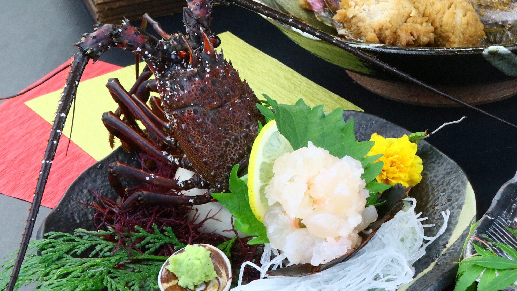 Makan malam: Sashimi lobster