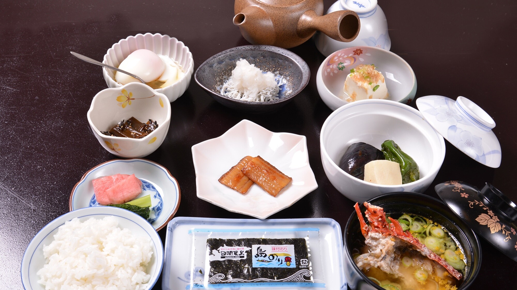 *Breakfast example: Full of nutrition! The inn's breakfast is made with ingredients from Himakajima.